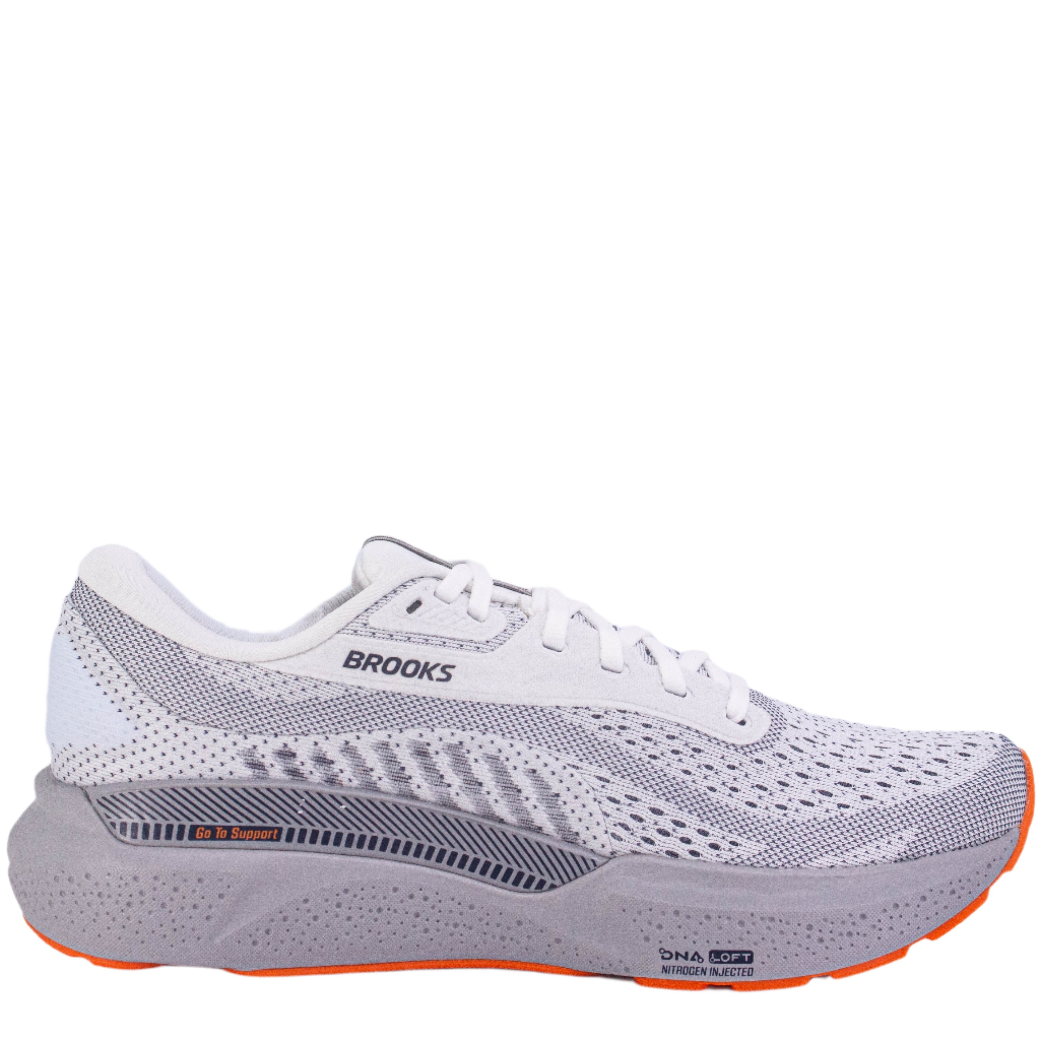 Brooks Adrenaline GTS 24 (D Standard) Mens White/Peacoat/Alloy - Frontrunner Colombo