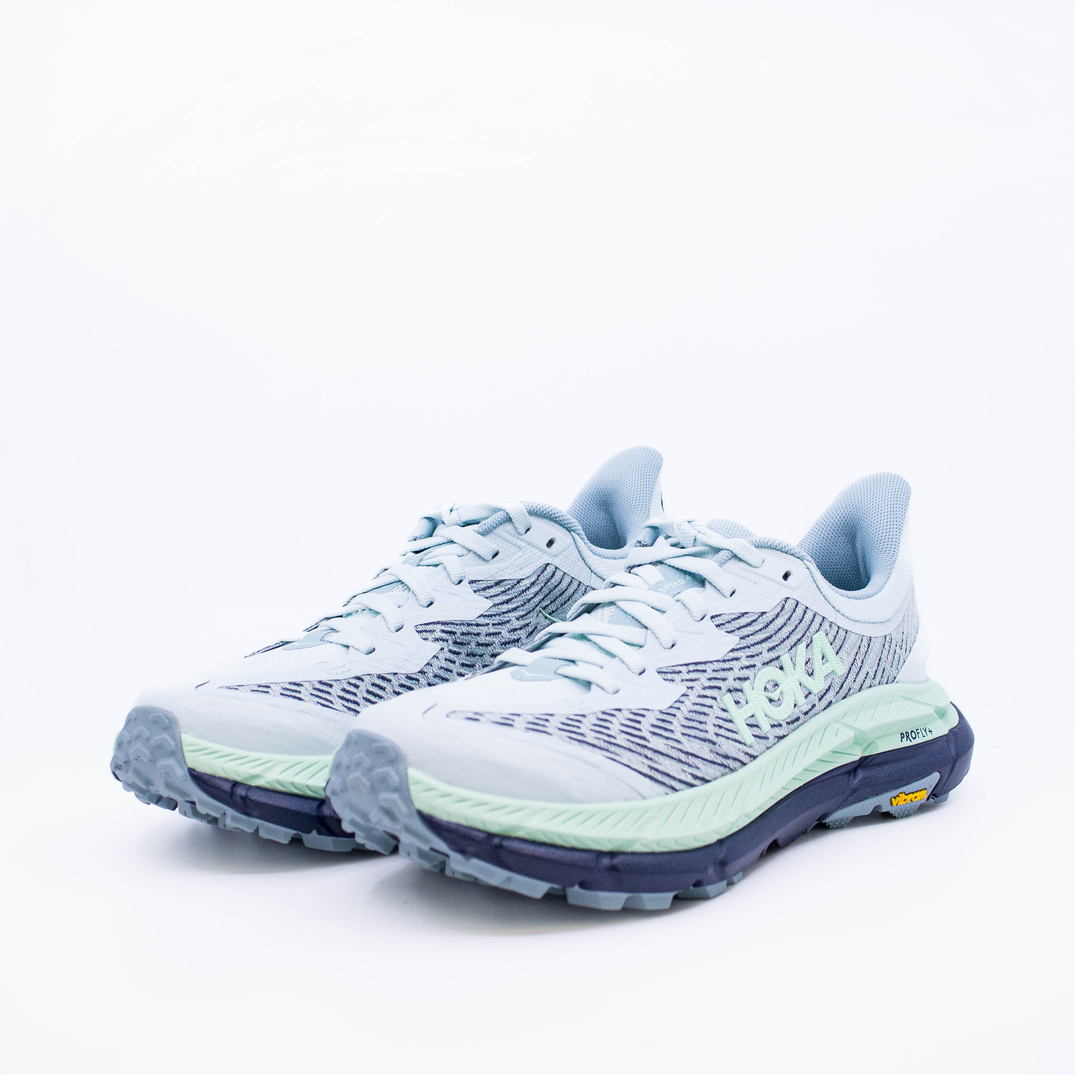 Hoka Mafate Speed 4 (B Standard) Womens Droplet/Mint Flourite - Frontrunner Colombo