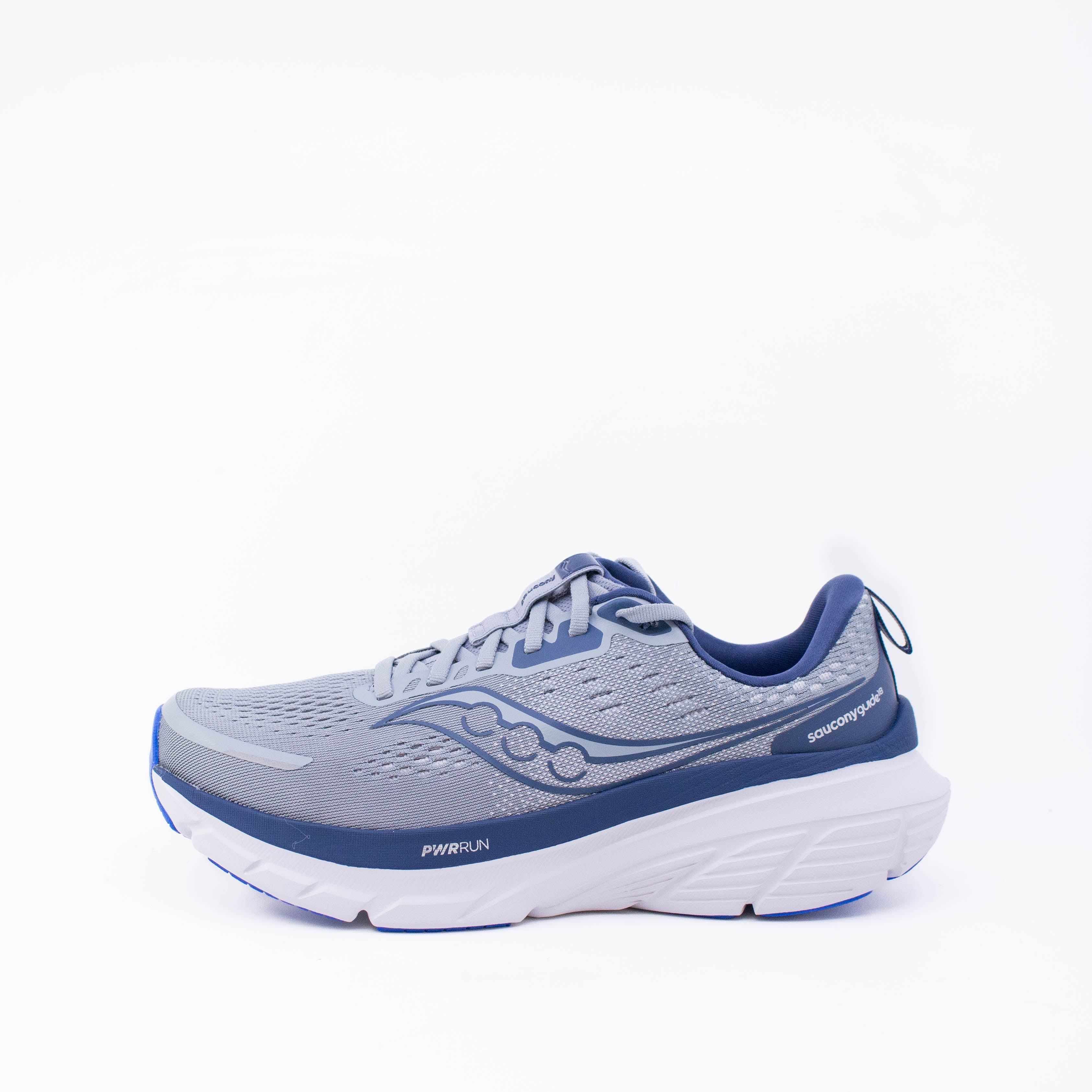 Saucony Guide 18 (2E Wide) Mens Flint/Navy - Frontrunner Colombo