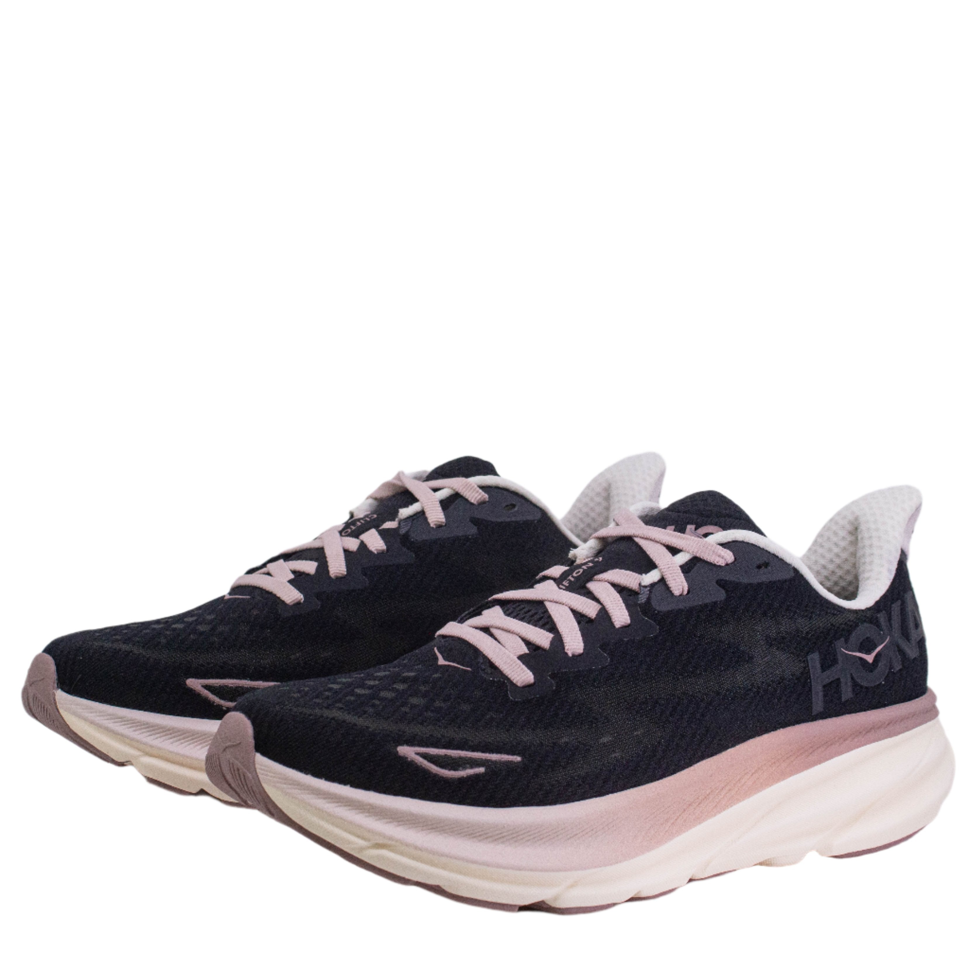 Hoka Clifton 9 (B Standard) Womens Obsidian/Quartzite - Frontrunner Colombo