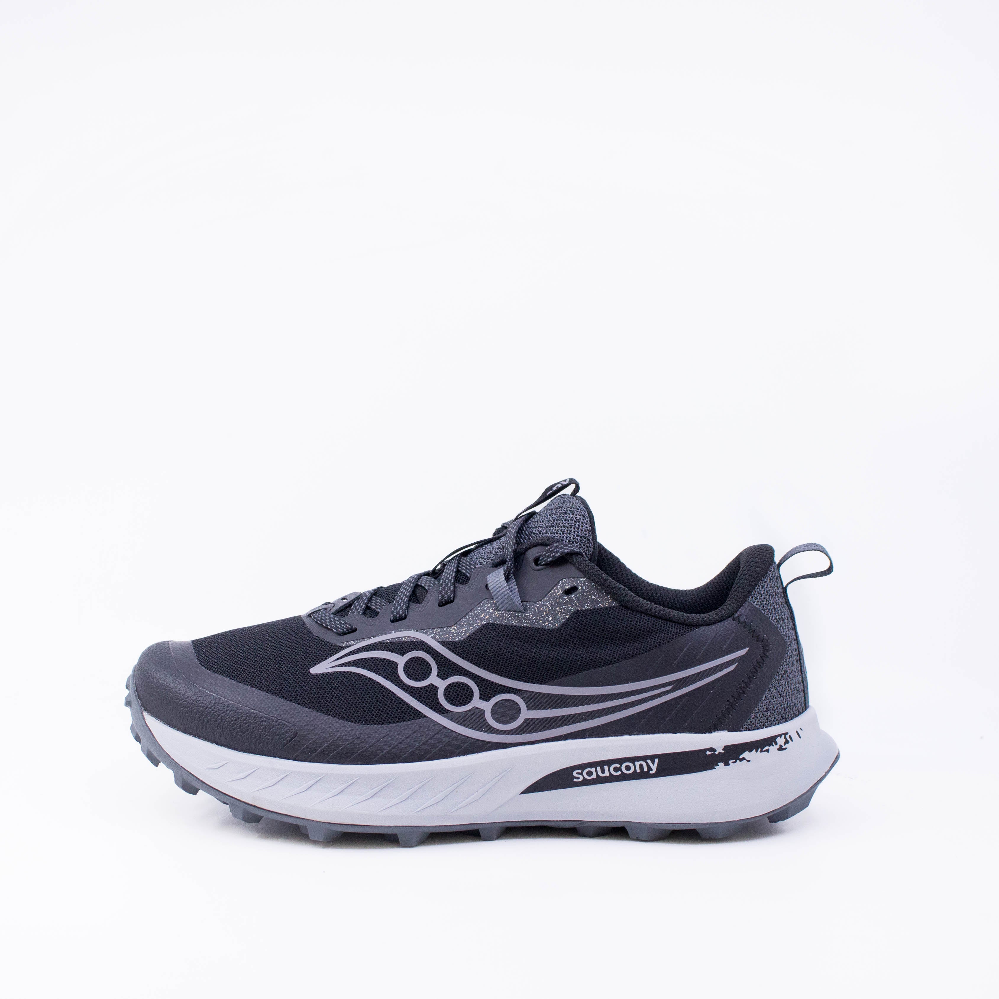 Saucony Peregrine 15 (2E Wide) Mens Black/Shadow - Frontrunner Colombo