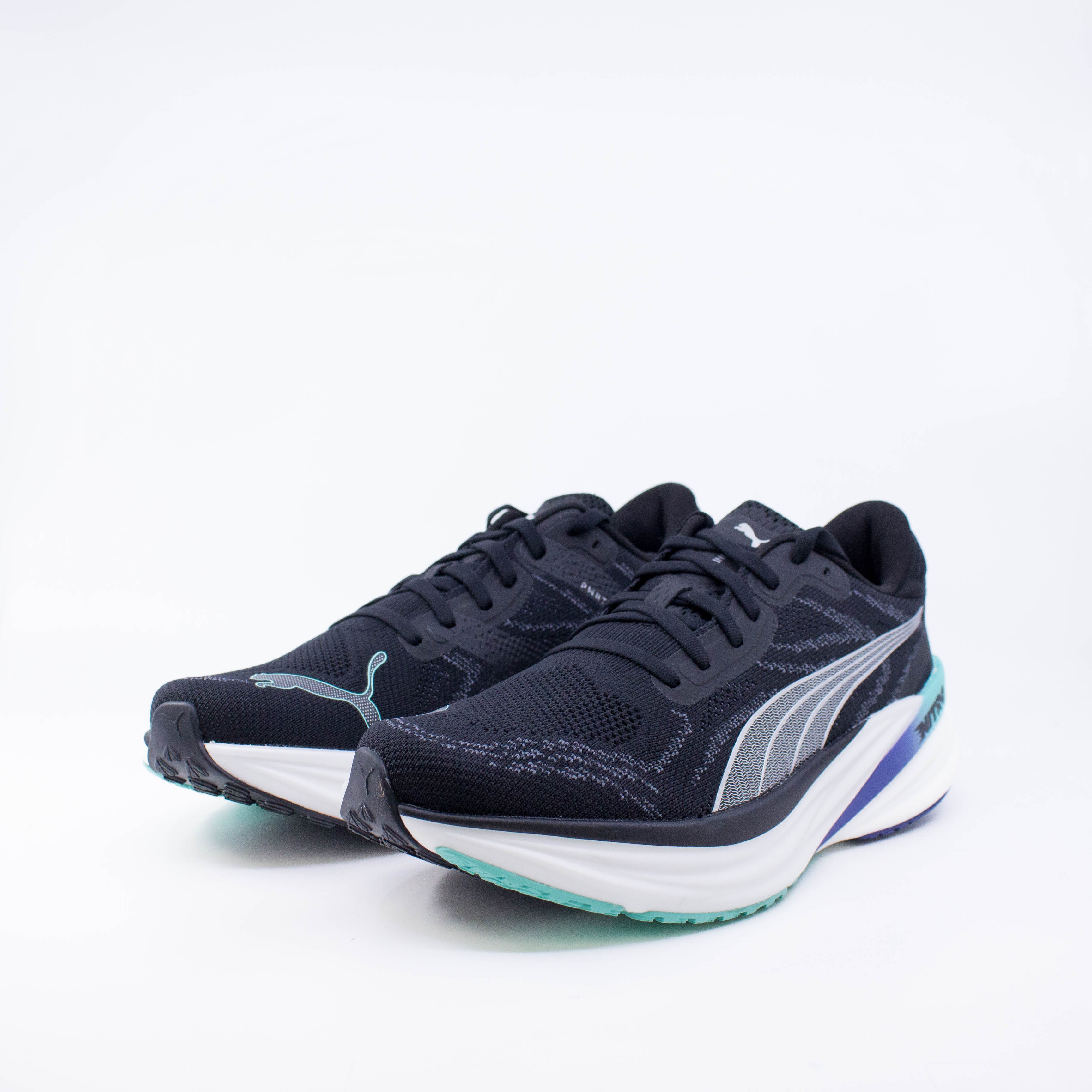 Puma Magnify Nitro 2 (D Standard) Mens Black/Aquatic/Blue - Frontrunner Colombo