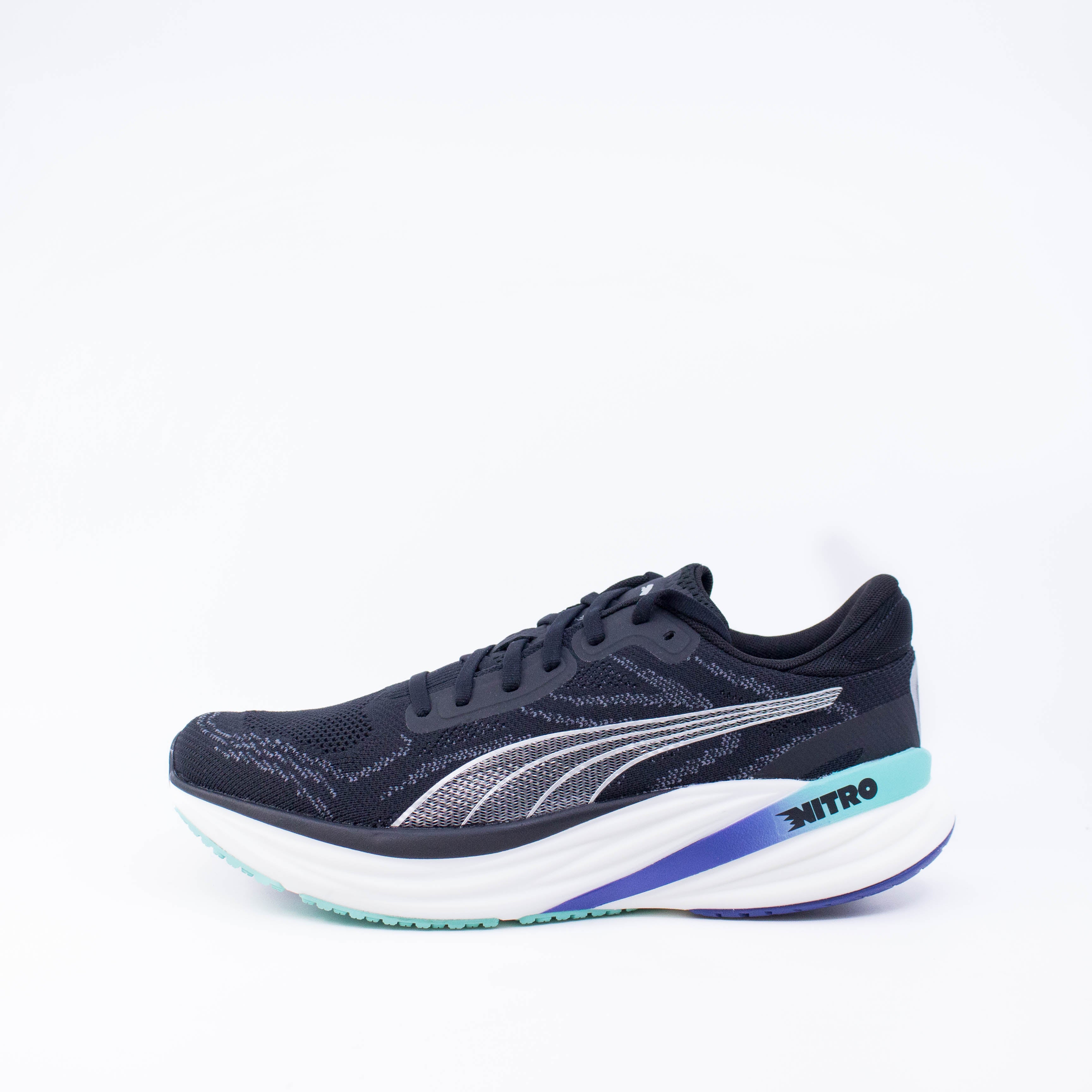 Puma Magnify Nitro 2 (D Standard) Mens Black/Aquatic/Blue - Frontrunner Colombo