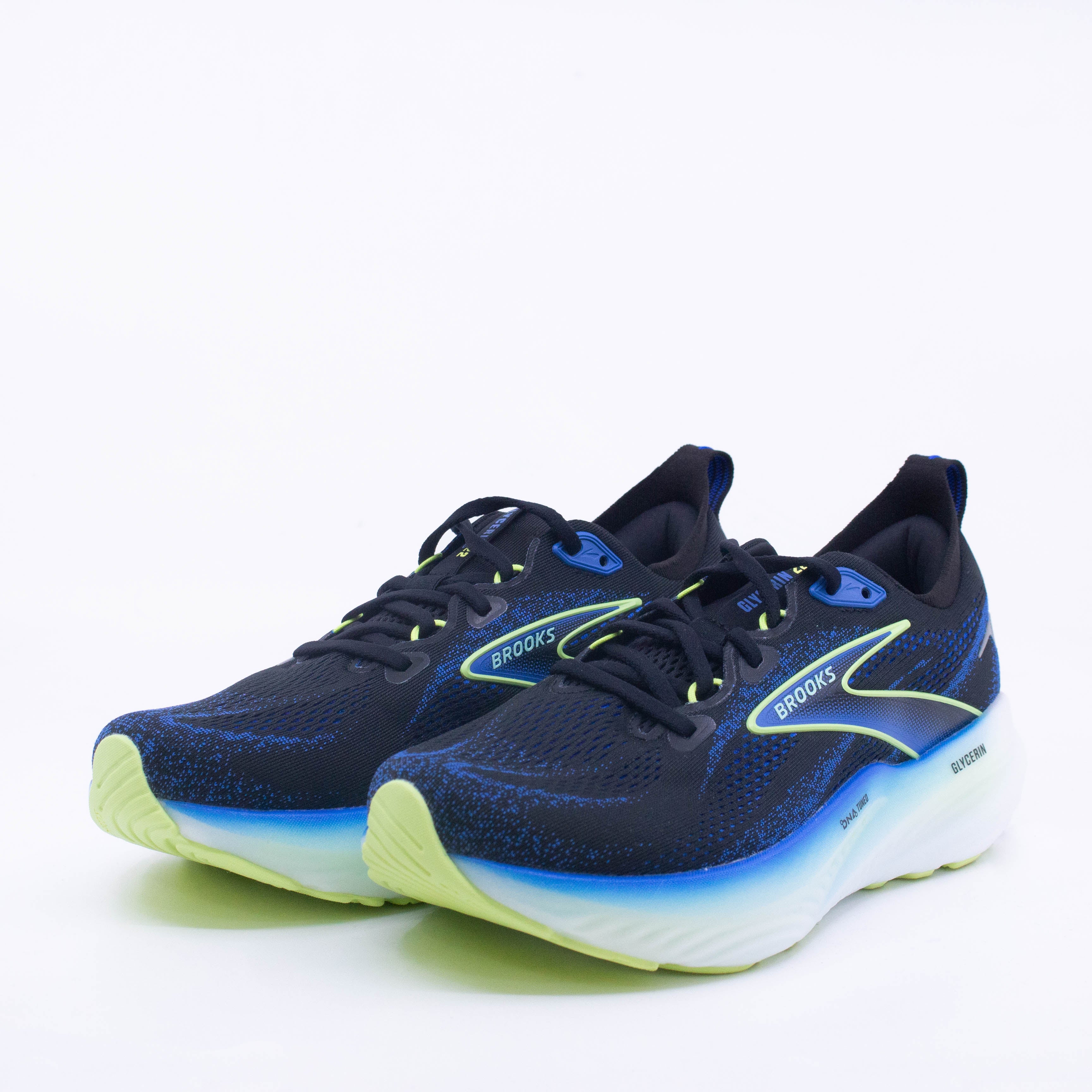 Brooks Glycerin 22 (D Standard) Mens Black/Cobalt/Neo Yellow - Frontrunner Colombo