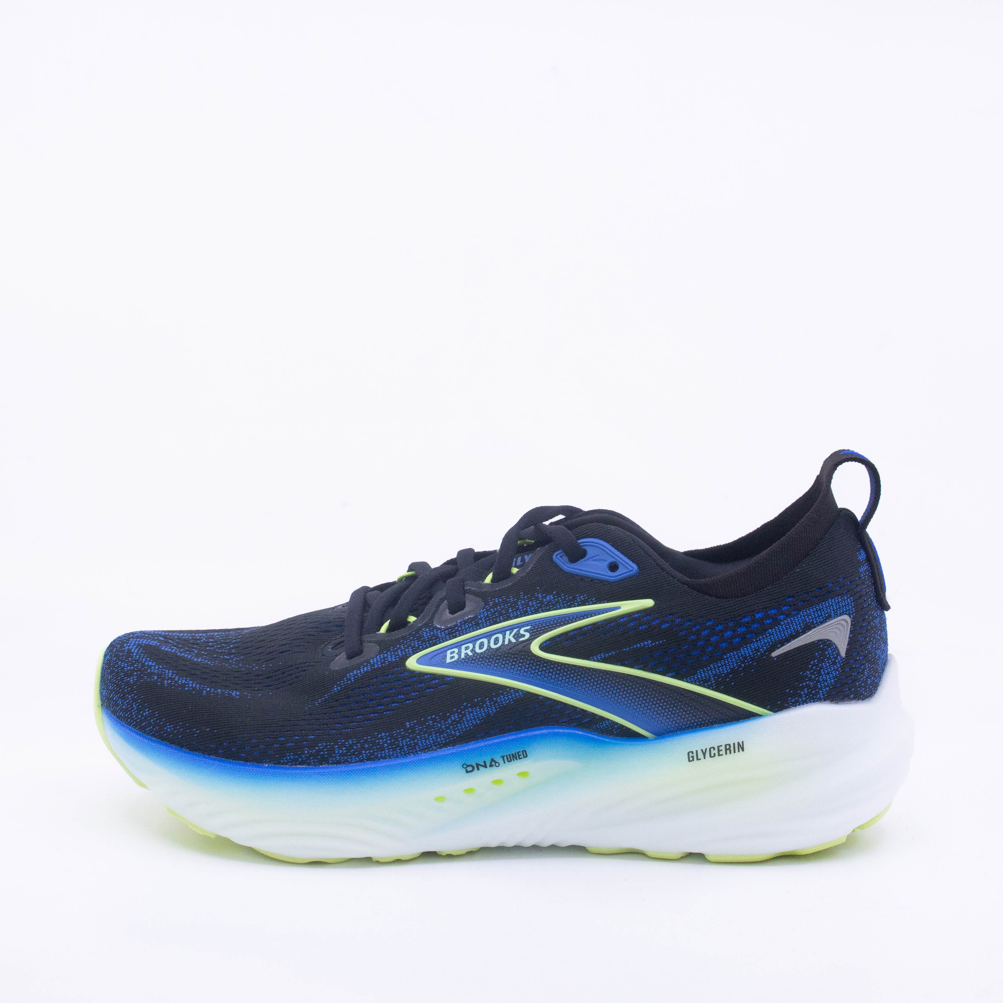 Brooks Glycerin 22 (D Standard) Mens Black/Cobalt/Neo Yellow - Frontrunner Colombo