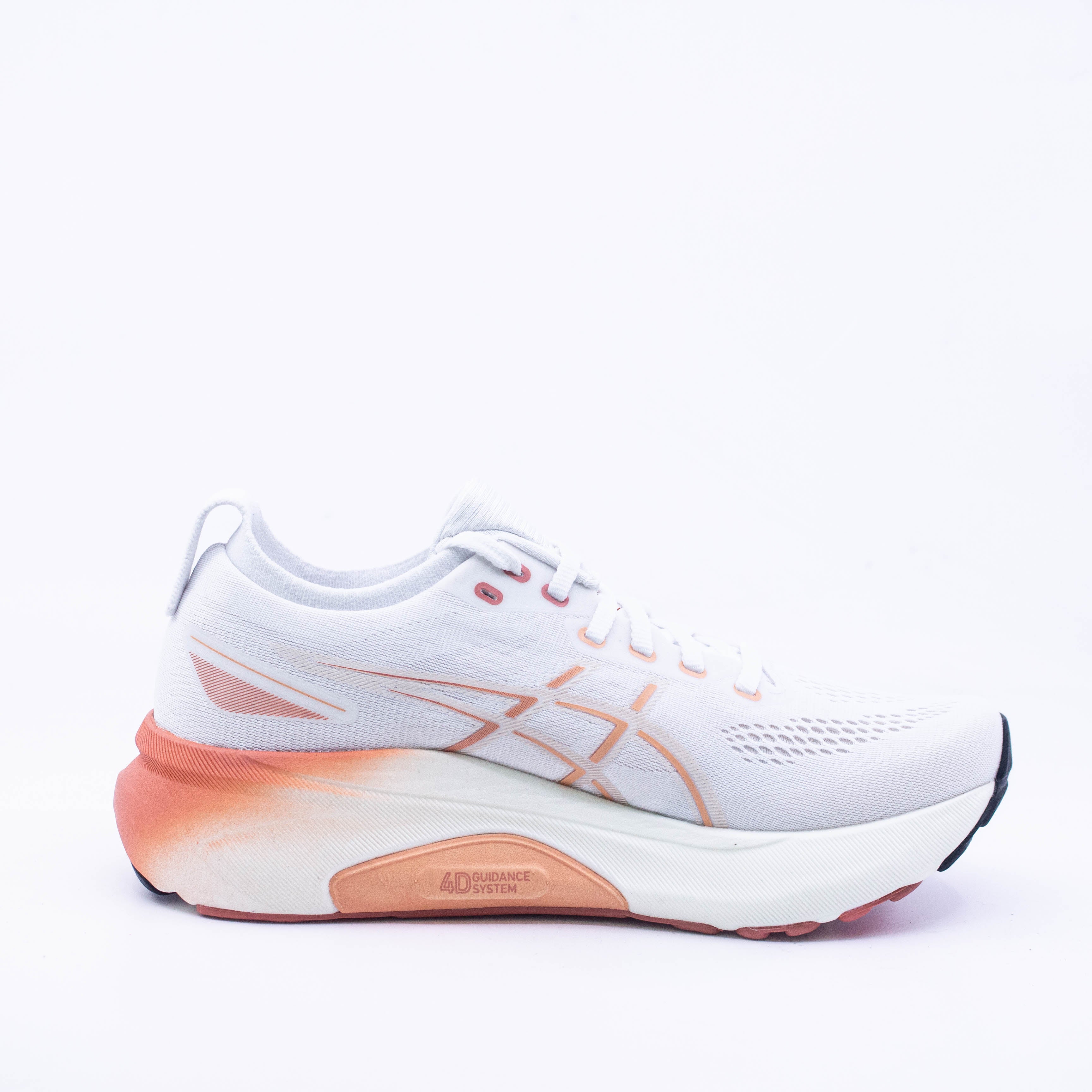 Asics Kayano 31 (B Standard) Womens White/Faded Orange - Frontrunner Colombo