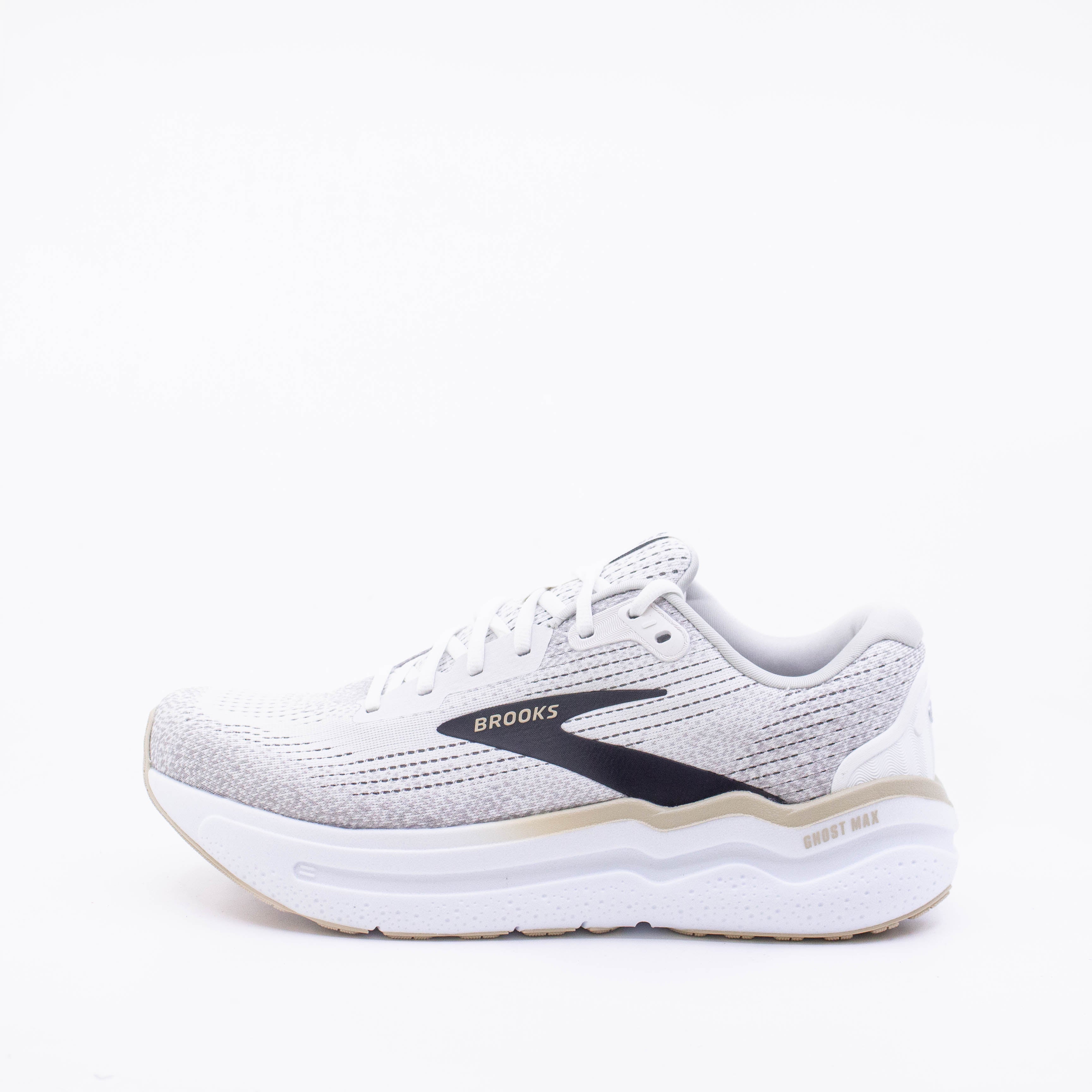 Brooks Ghost Max 2 (D Standard) Mens White/Pelican - Frontrunner Colombo