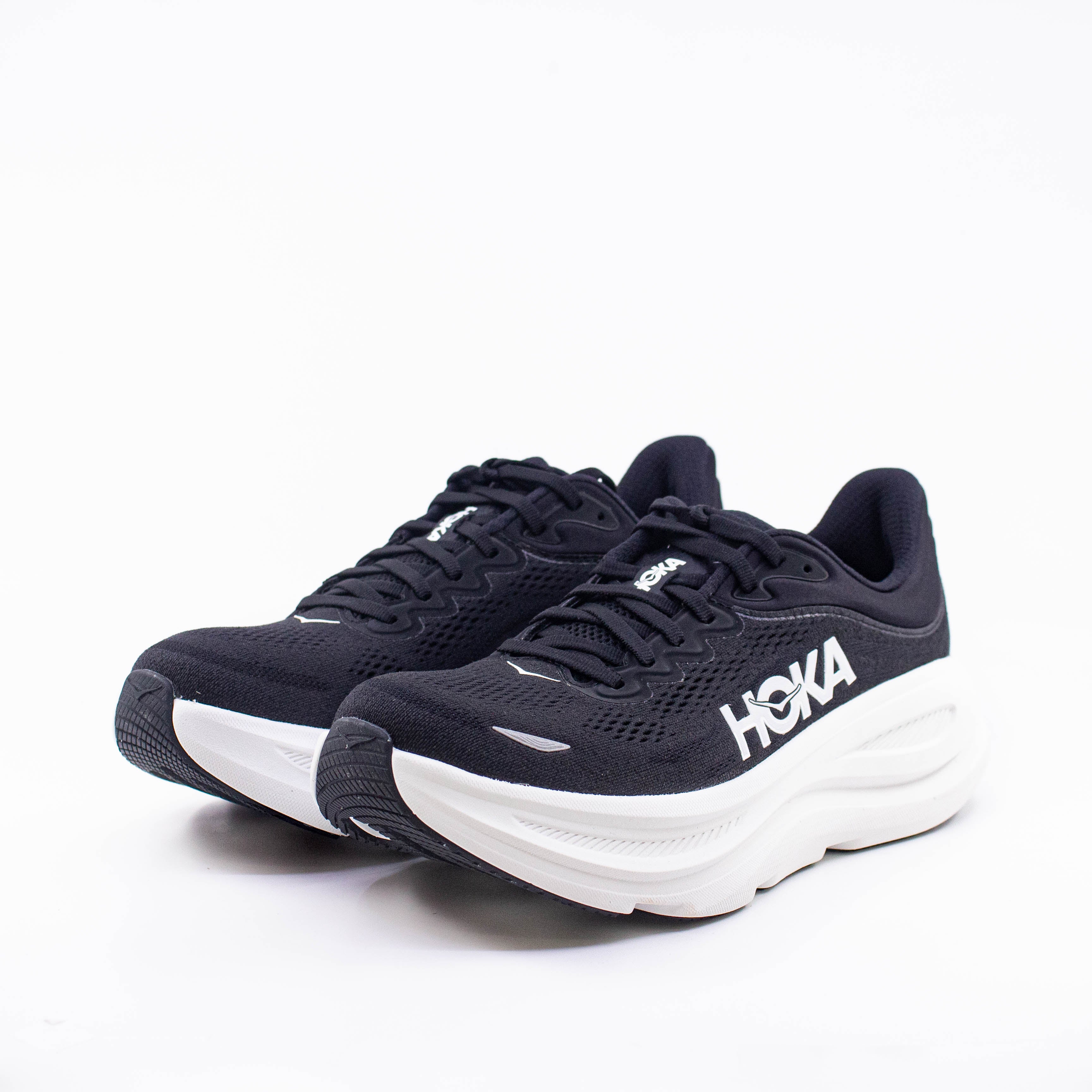 Hoka Bondi 9 (D Standard) Mens Black/White - Frontrunner Colombo