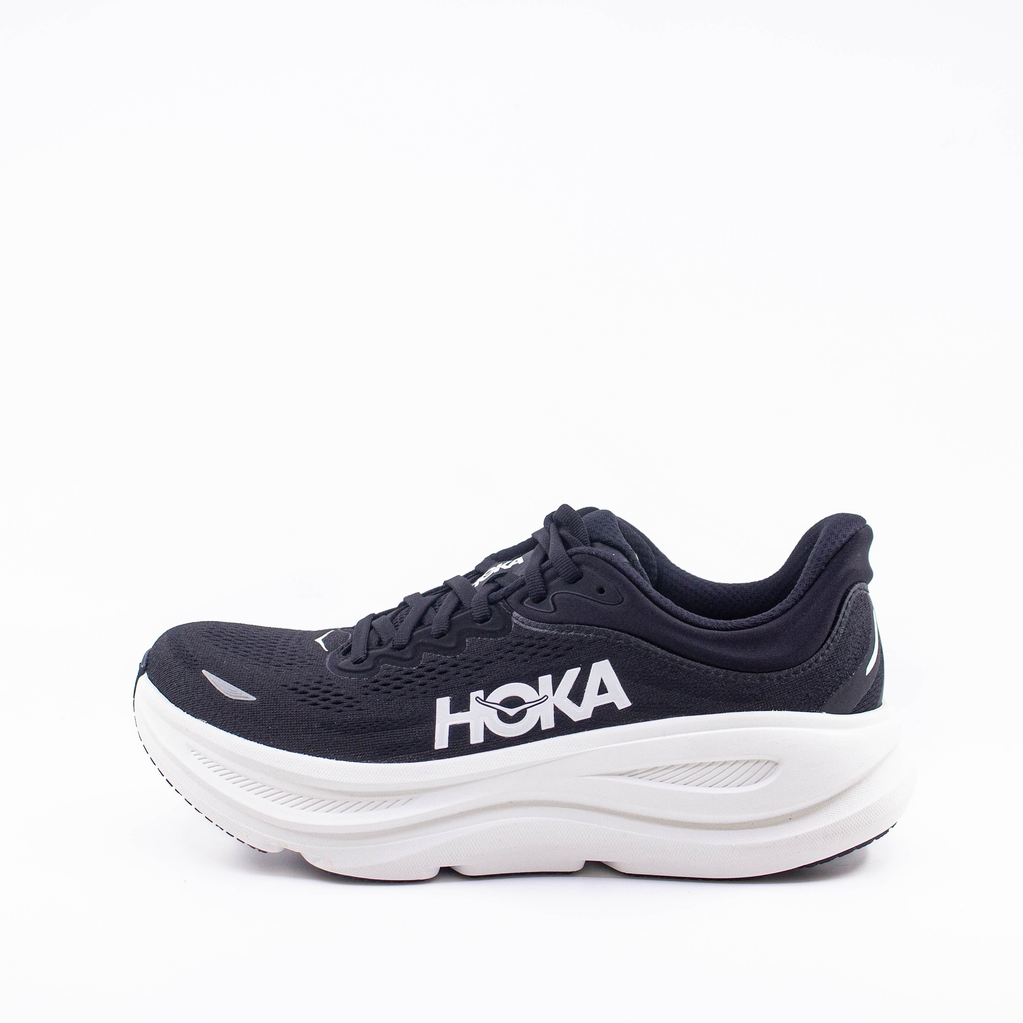 Hoka Bondi 9 (D Standard) Mens Black/White - Frontrunner Colombo