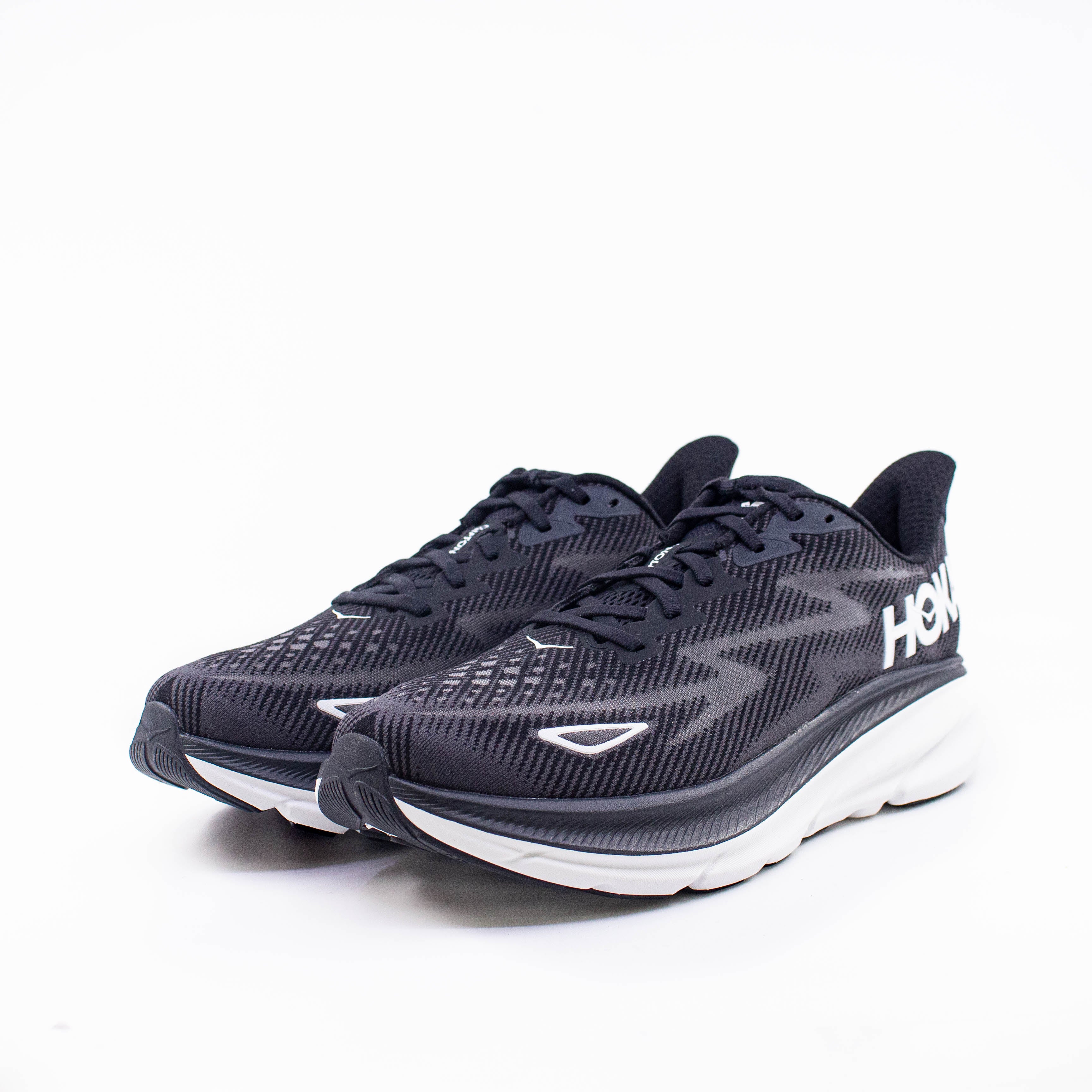 Hoka Clifton 9 (B Standard) Womens Black/White - Frontrunner Colombo
