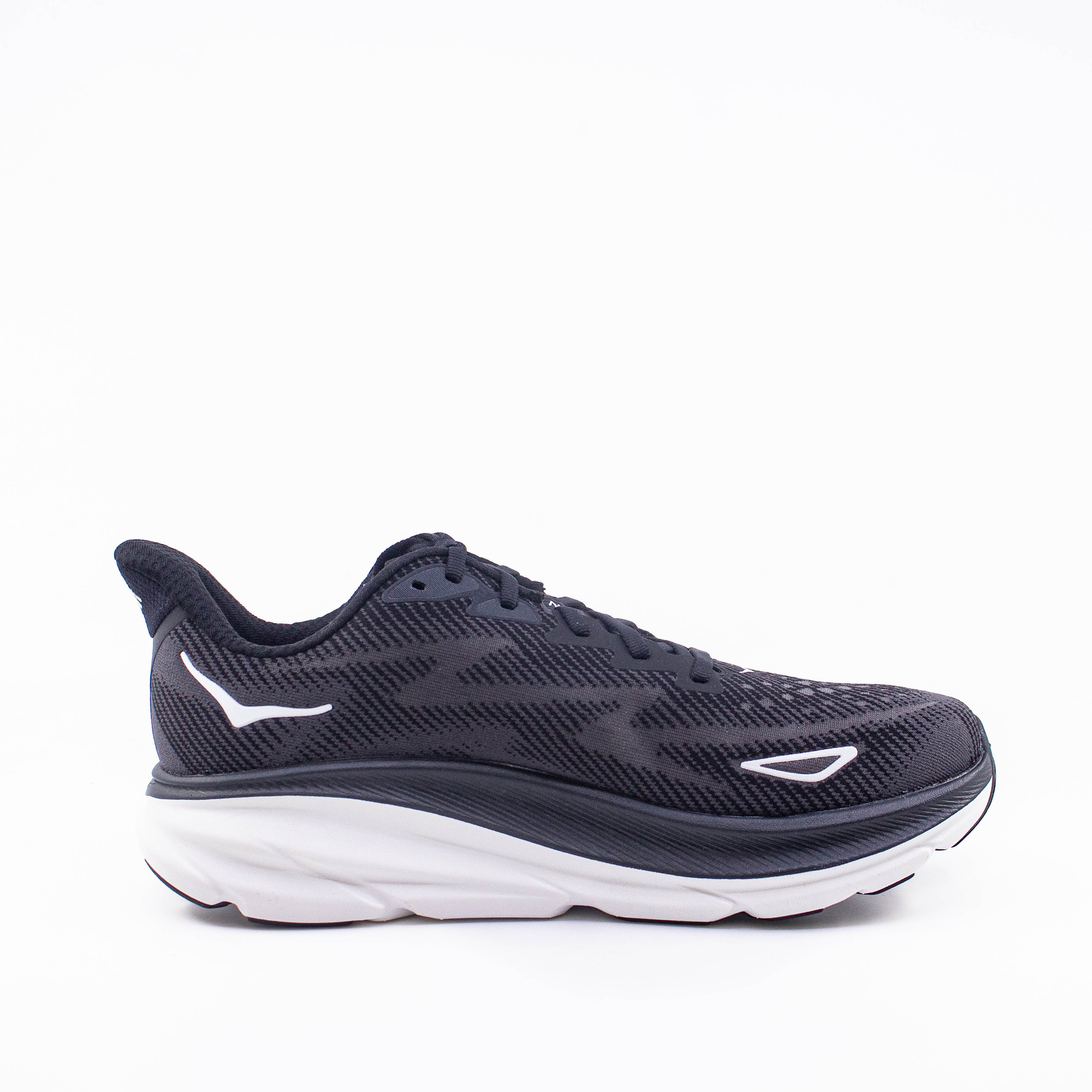 Hoka Clifton 9 (B Standard) Womens Black/White - Frontrunner Colombo