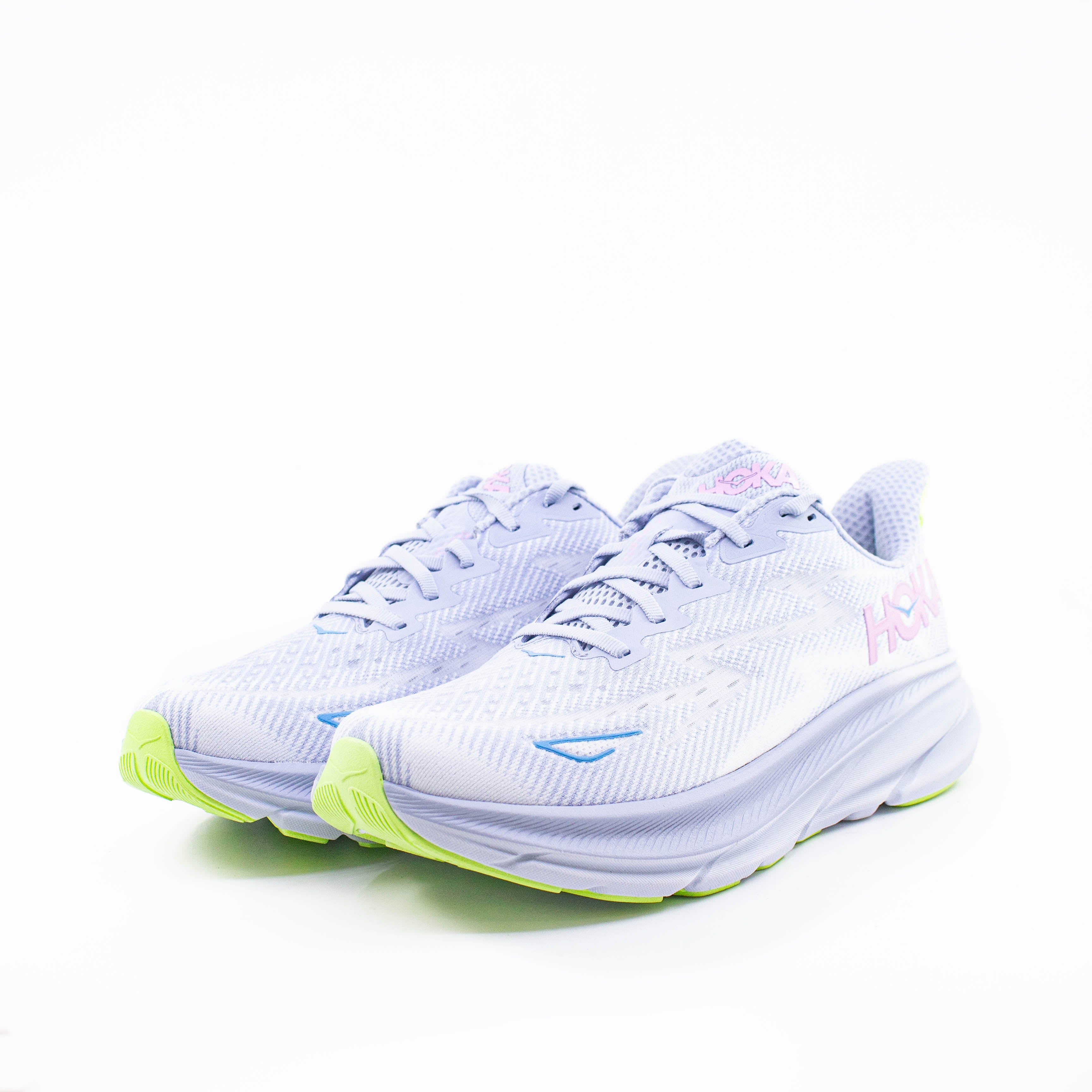 Hoka Clifton 9 (D Wide) Womens Gull/Sea Ice - Frontrunner Colombo