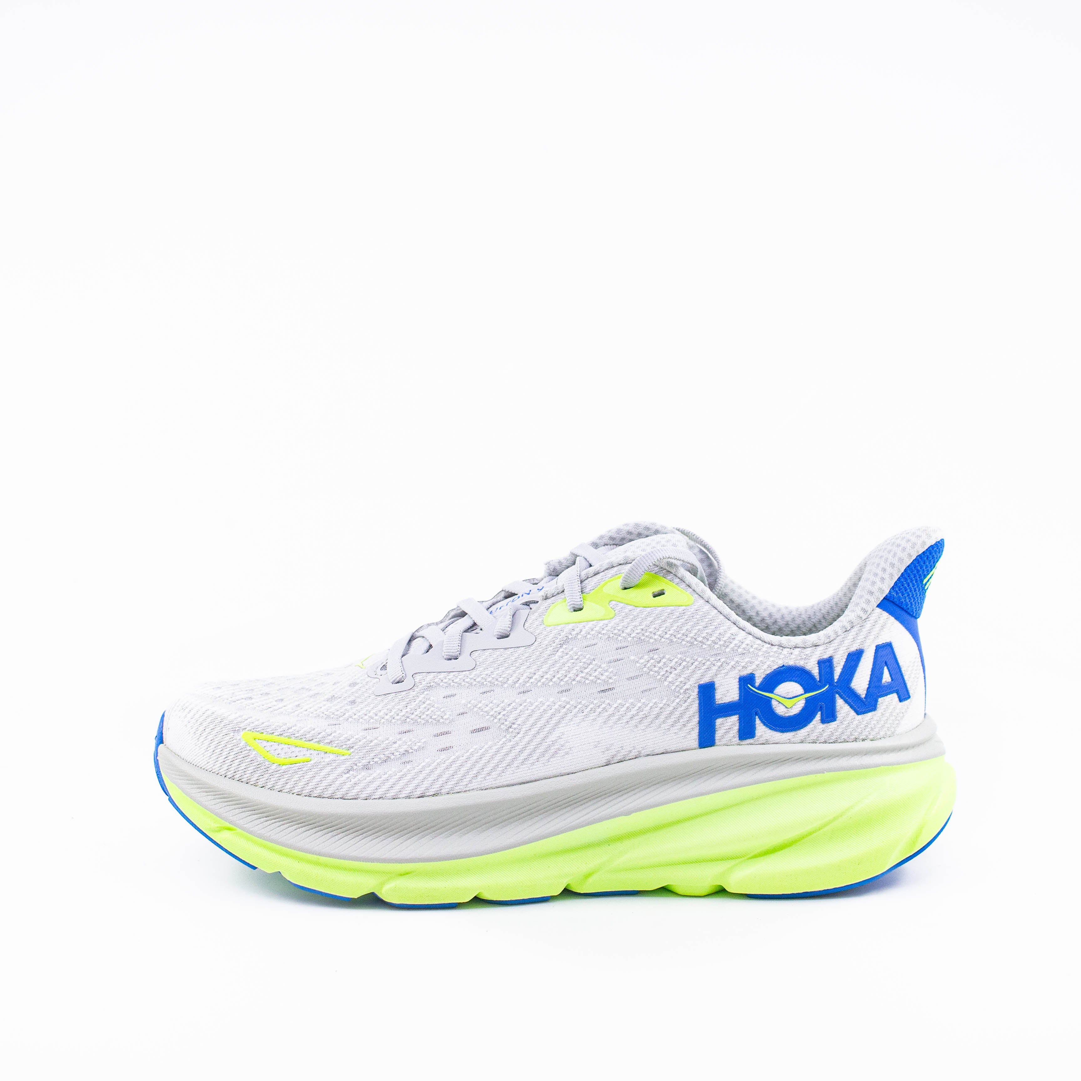 Hoka Clifton 9 (2E Wide) Mens Stardust/Electric Cobalt - Frontrunner Colombo