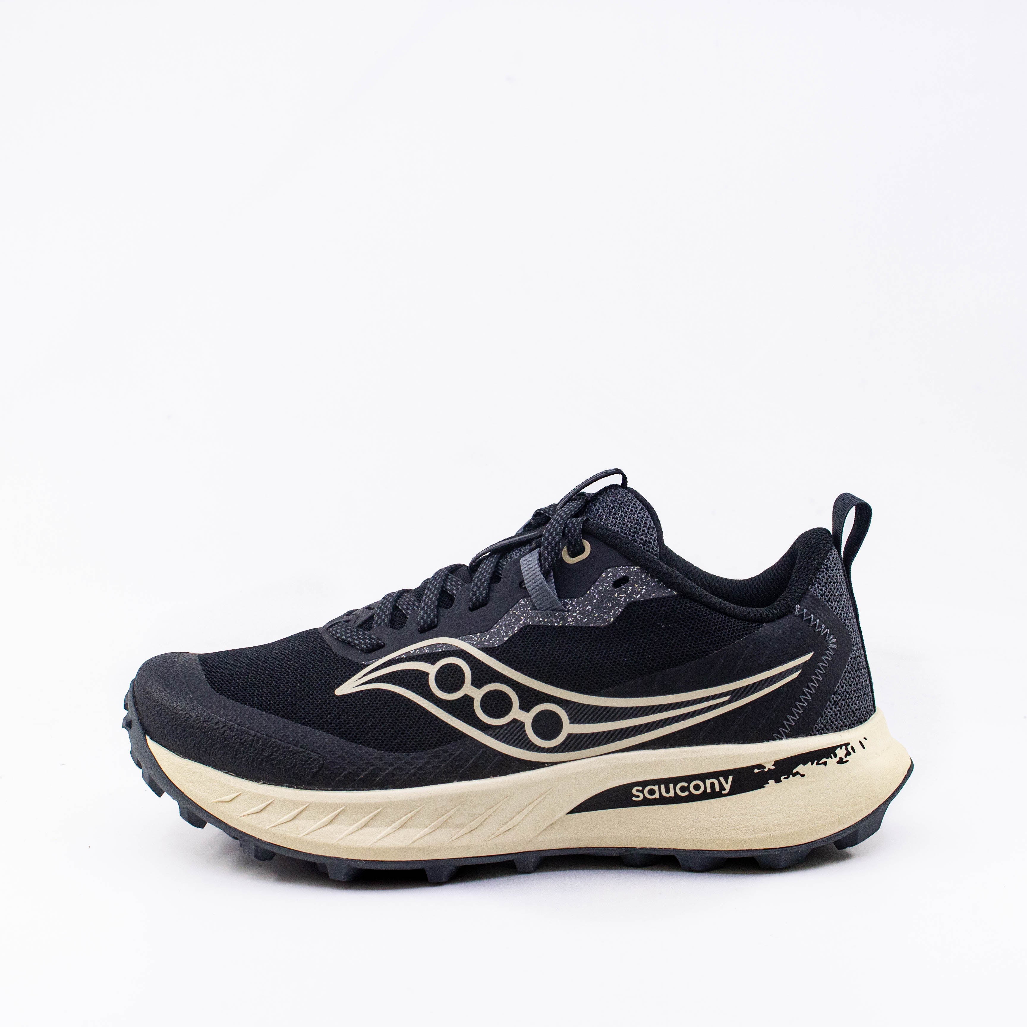 Saucony Peregrine 15 (D Wide) Womens Black/pearl - Frontrunner Colombo