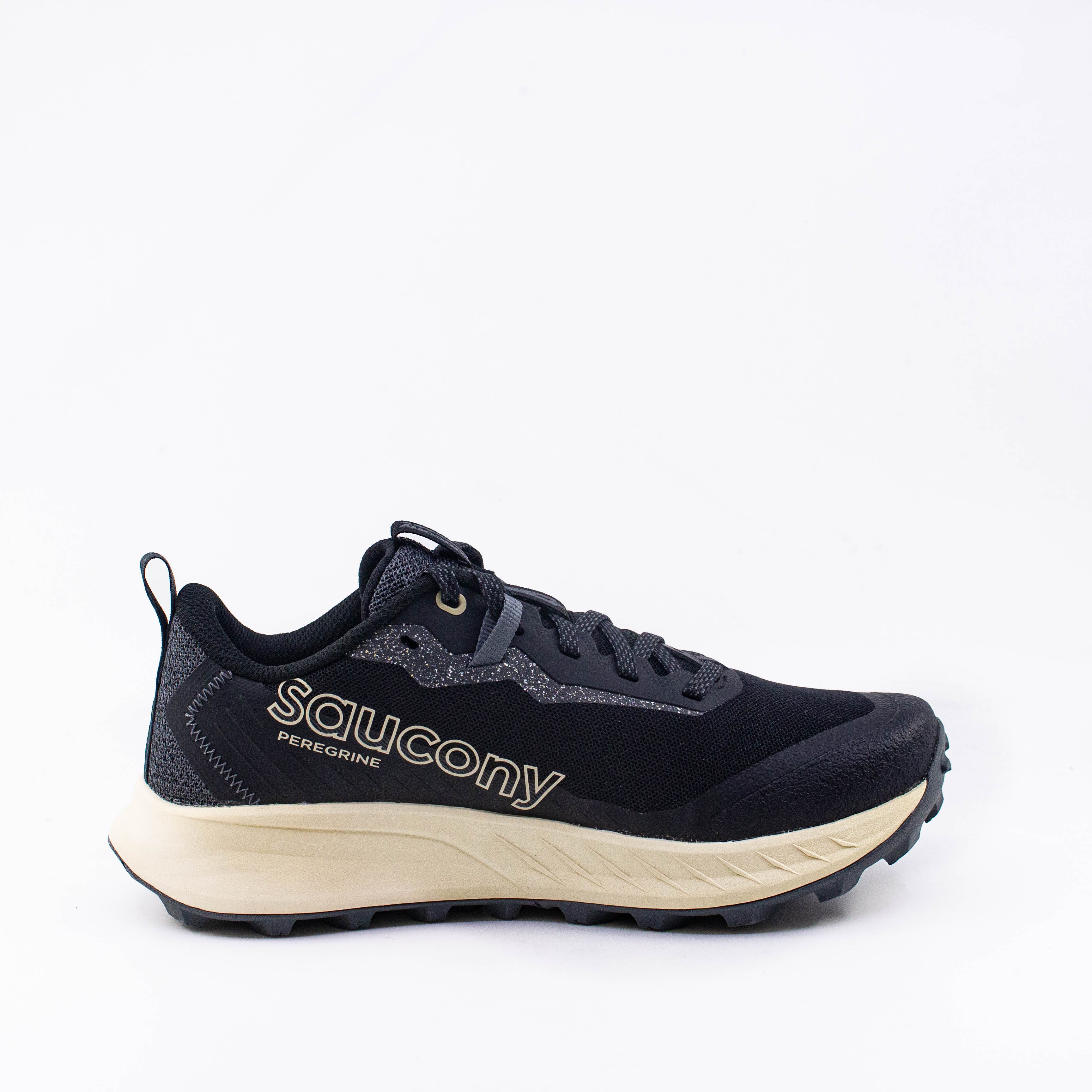 Saucony Peregrine 15 (D Wide) Womens Black/pearl - Frontrunner Colombo