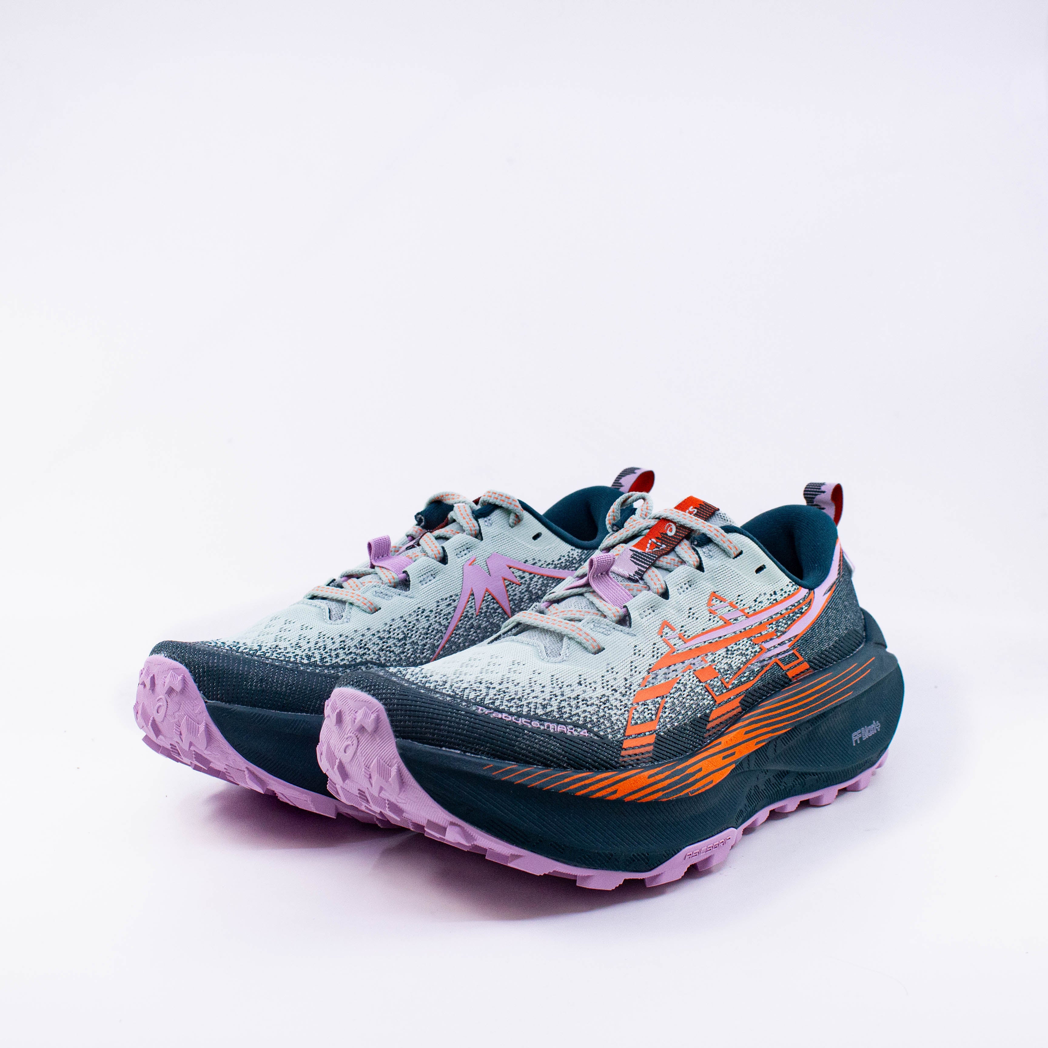 Asics Trabuco Max 4 (B Standard) Womens Cold Moss/Nova Orange - Frontrunner Colombo