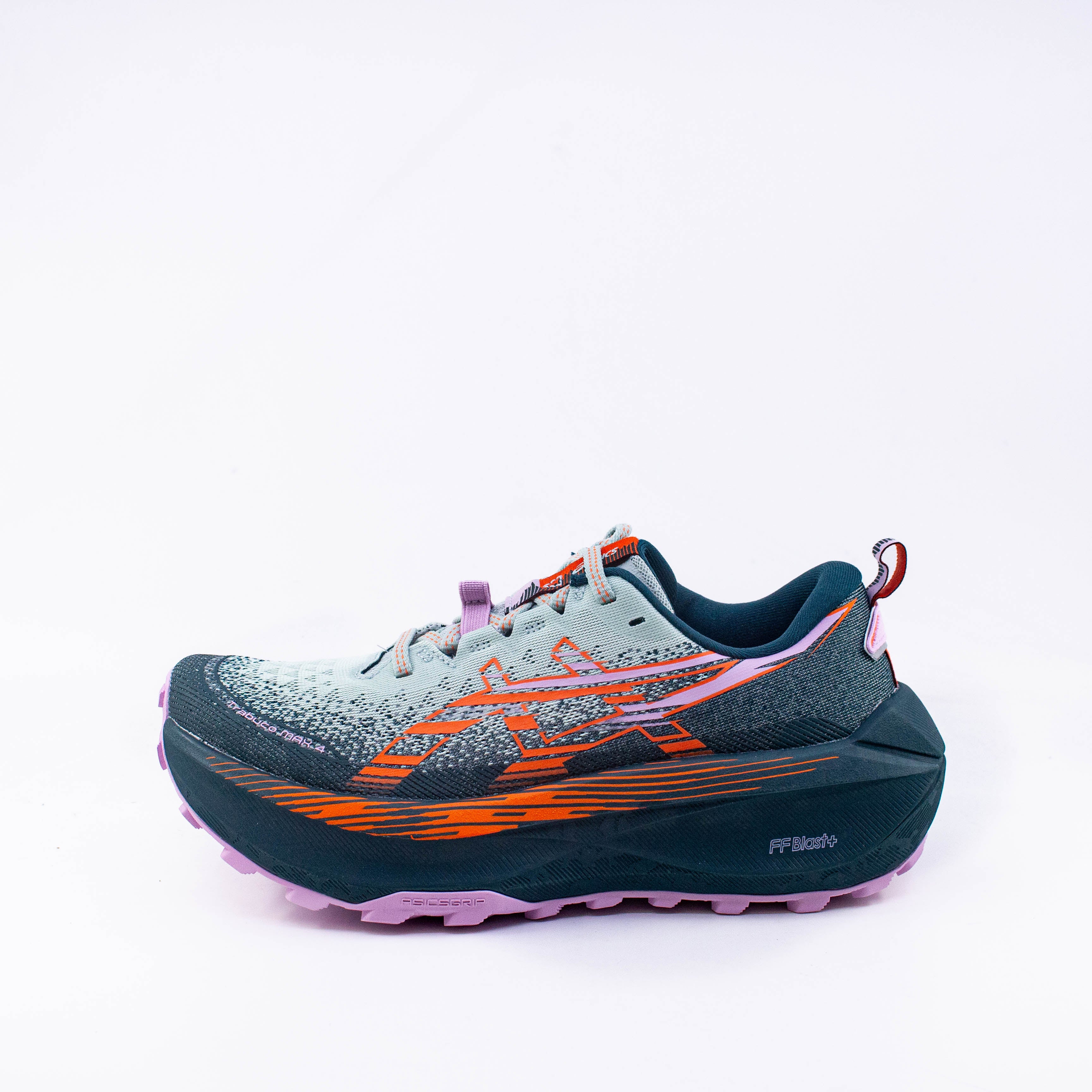 Asics Trabuco Max 4 (B Standard) Womens Cold Moss/Nova Orange - Frontrunner Colombo