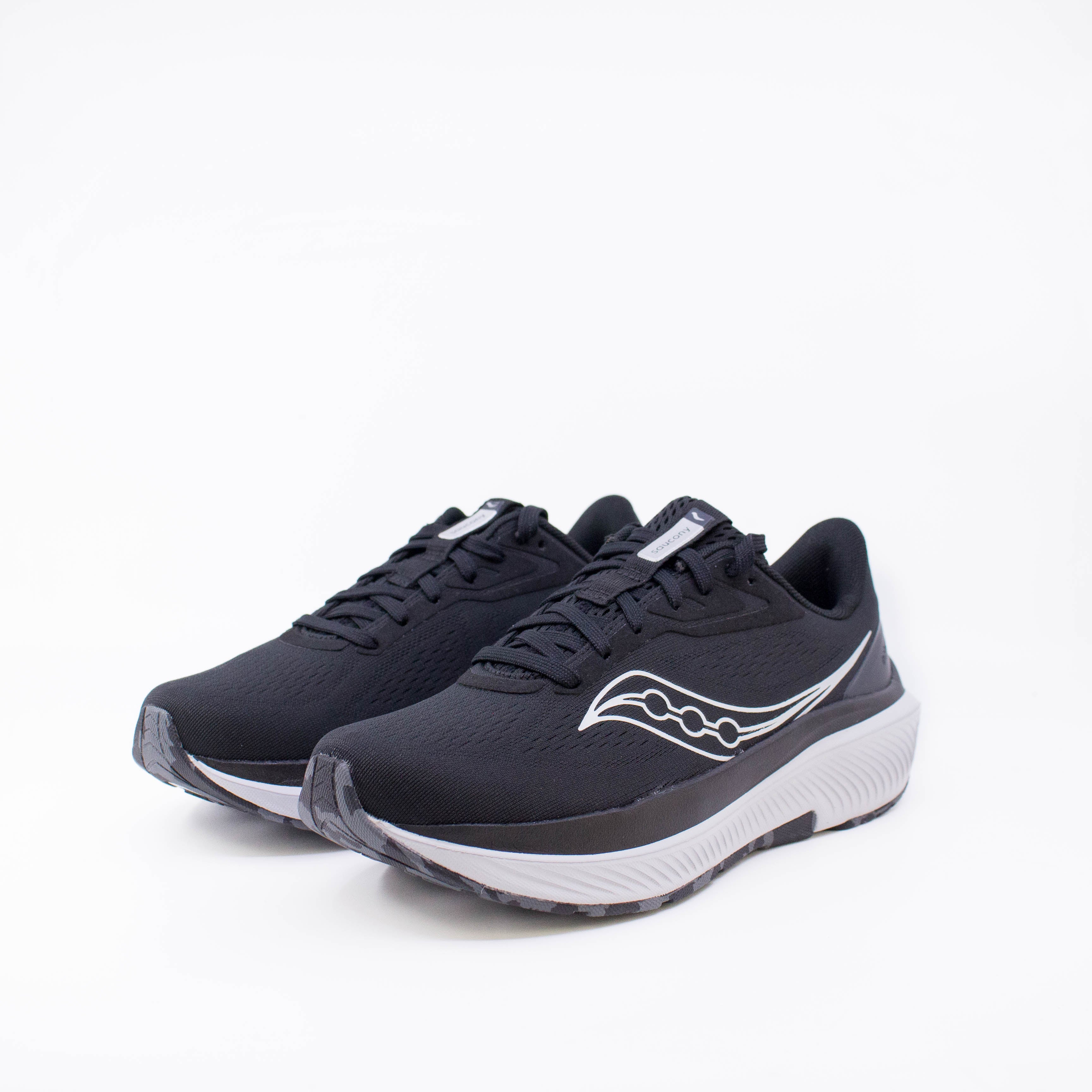 Saucony Echelon 10 (D Wide) Womens Black/Silver - Frontrunner Colombo