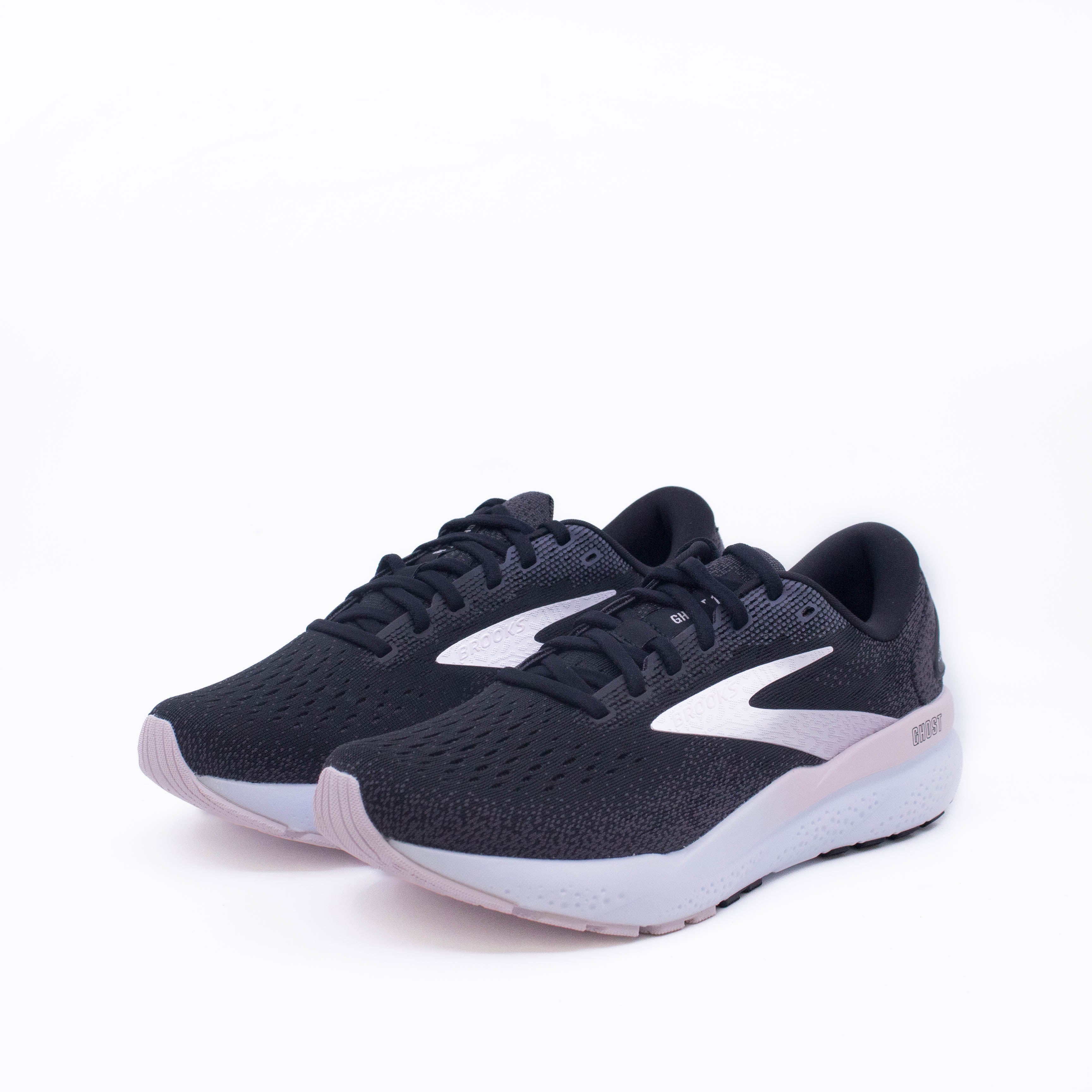 Brooks Ghost 16 (B Standard) Womens Black/White/Orchid - Frontrunner Colombo