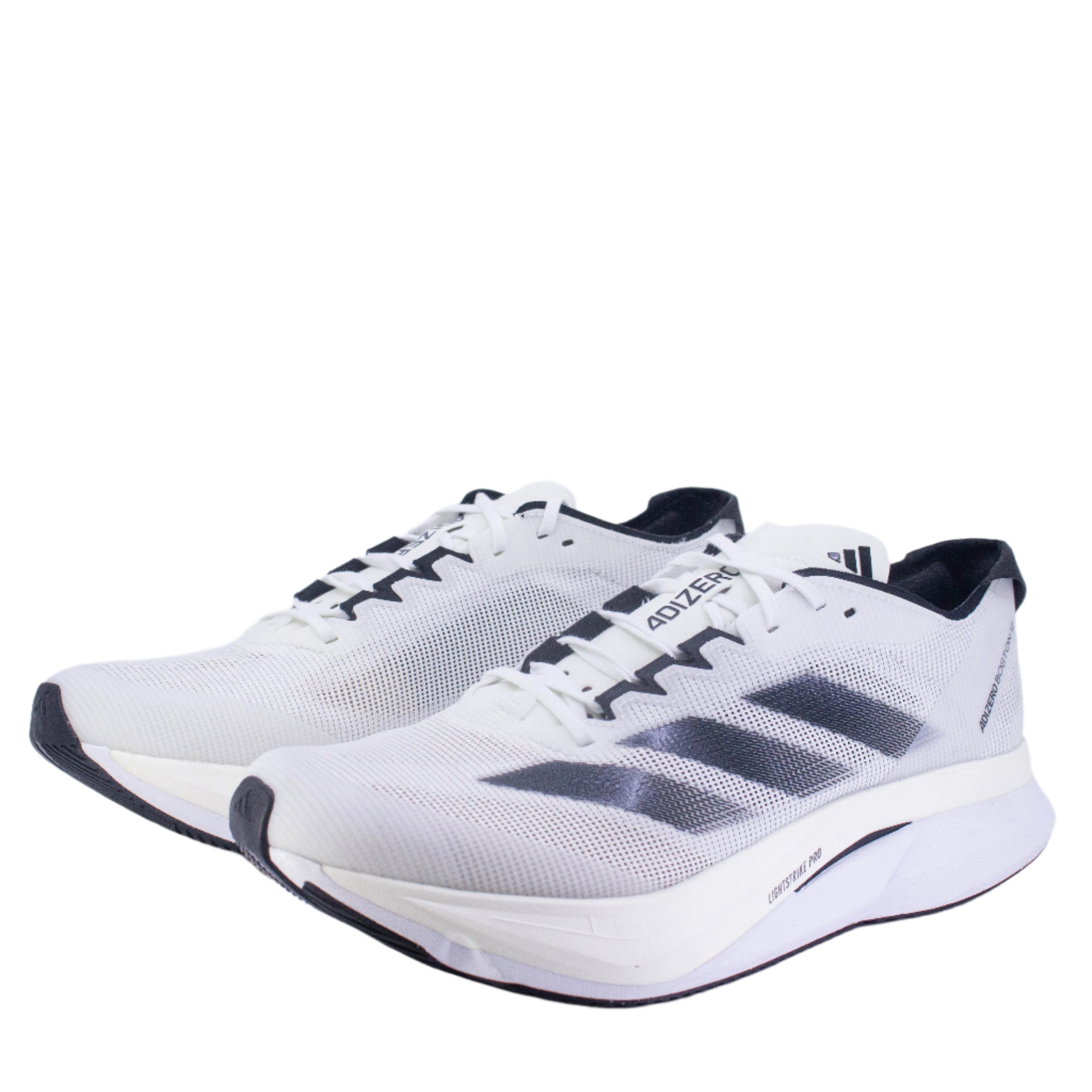 Adidas Adizero Boston 12 (D Standard) Mens Cloud White / Core Black / Night Metallic - Frontrunner Colombo