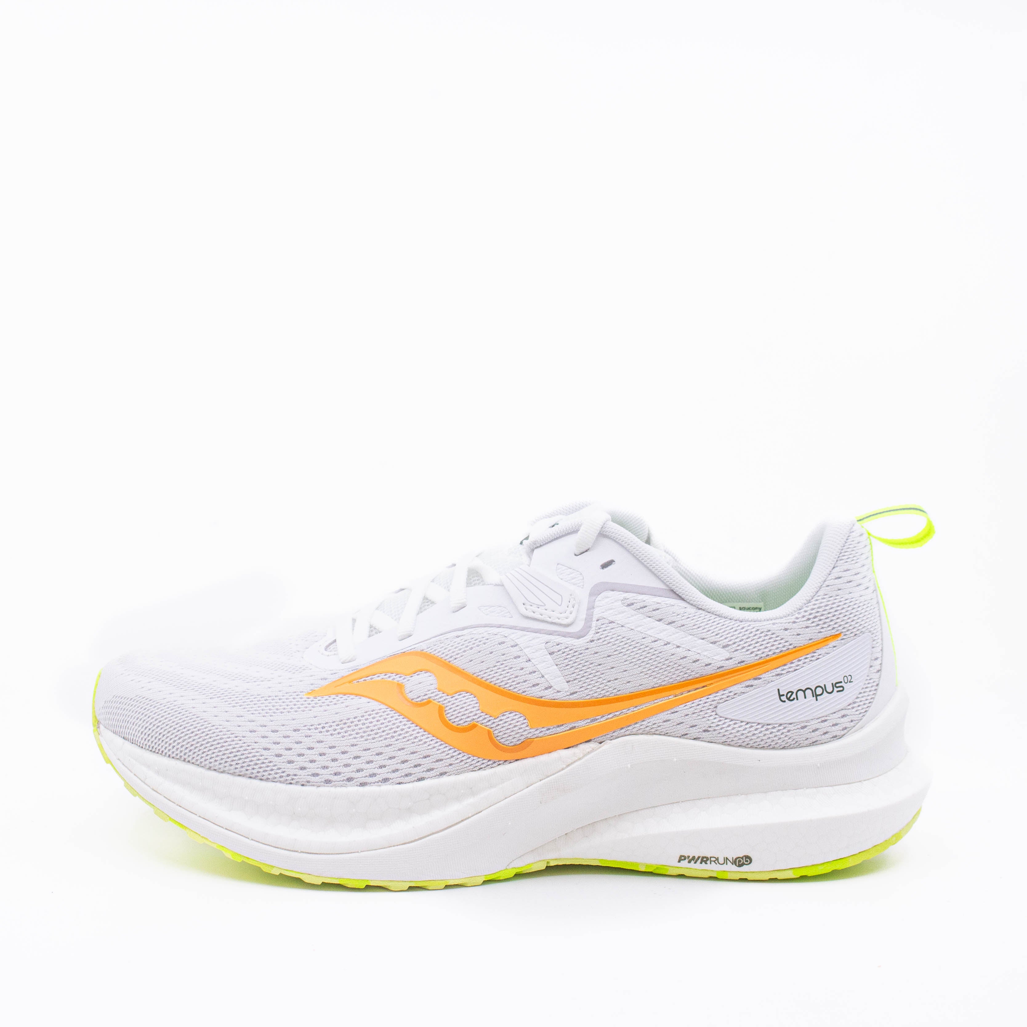 Saucony Tempus 2 (D Standard) Mens White/VO2 - Frontrunner Colombo