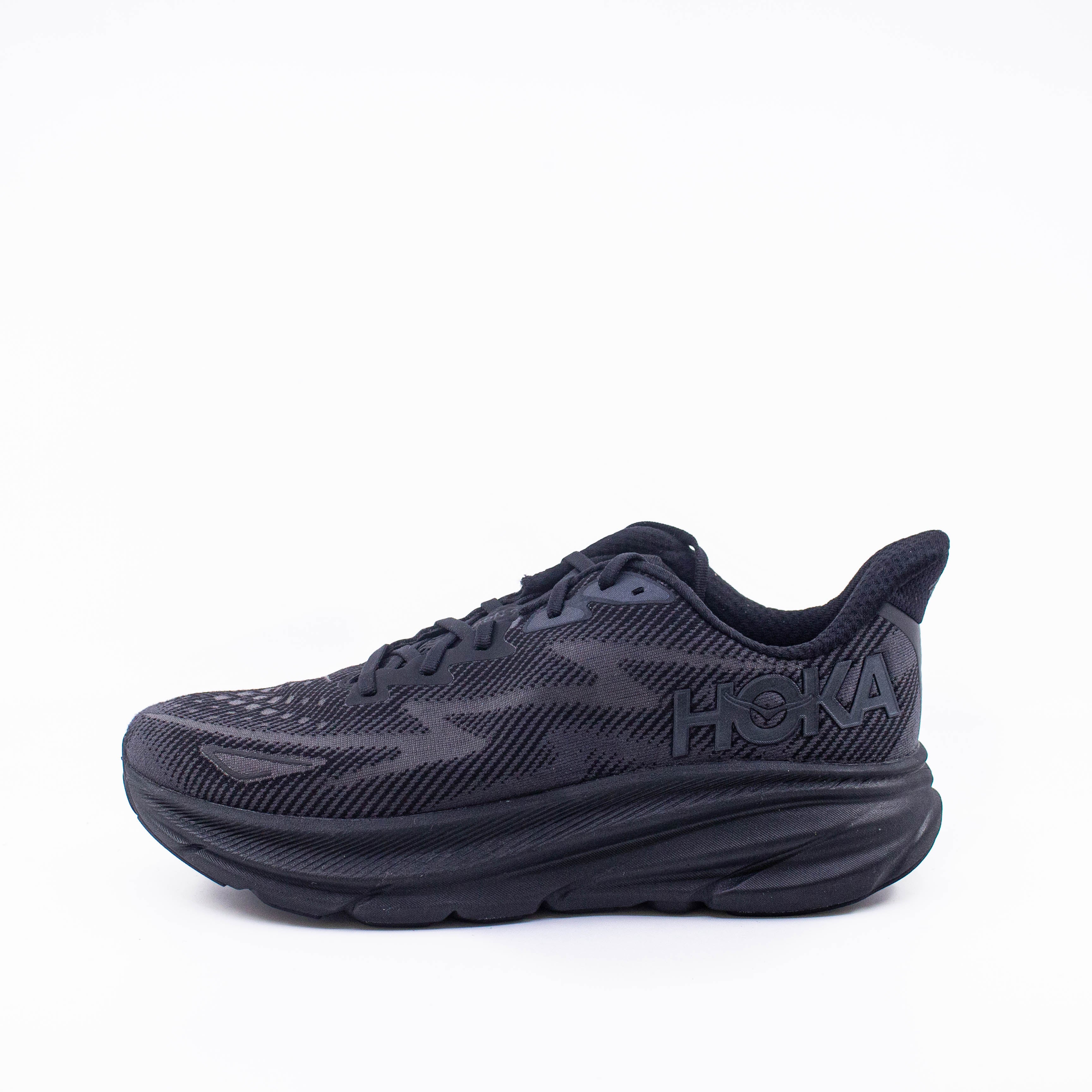 Hoka Clifton 9 (D Wide) Womens Black/Black - Frontrunner Colombo