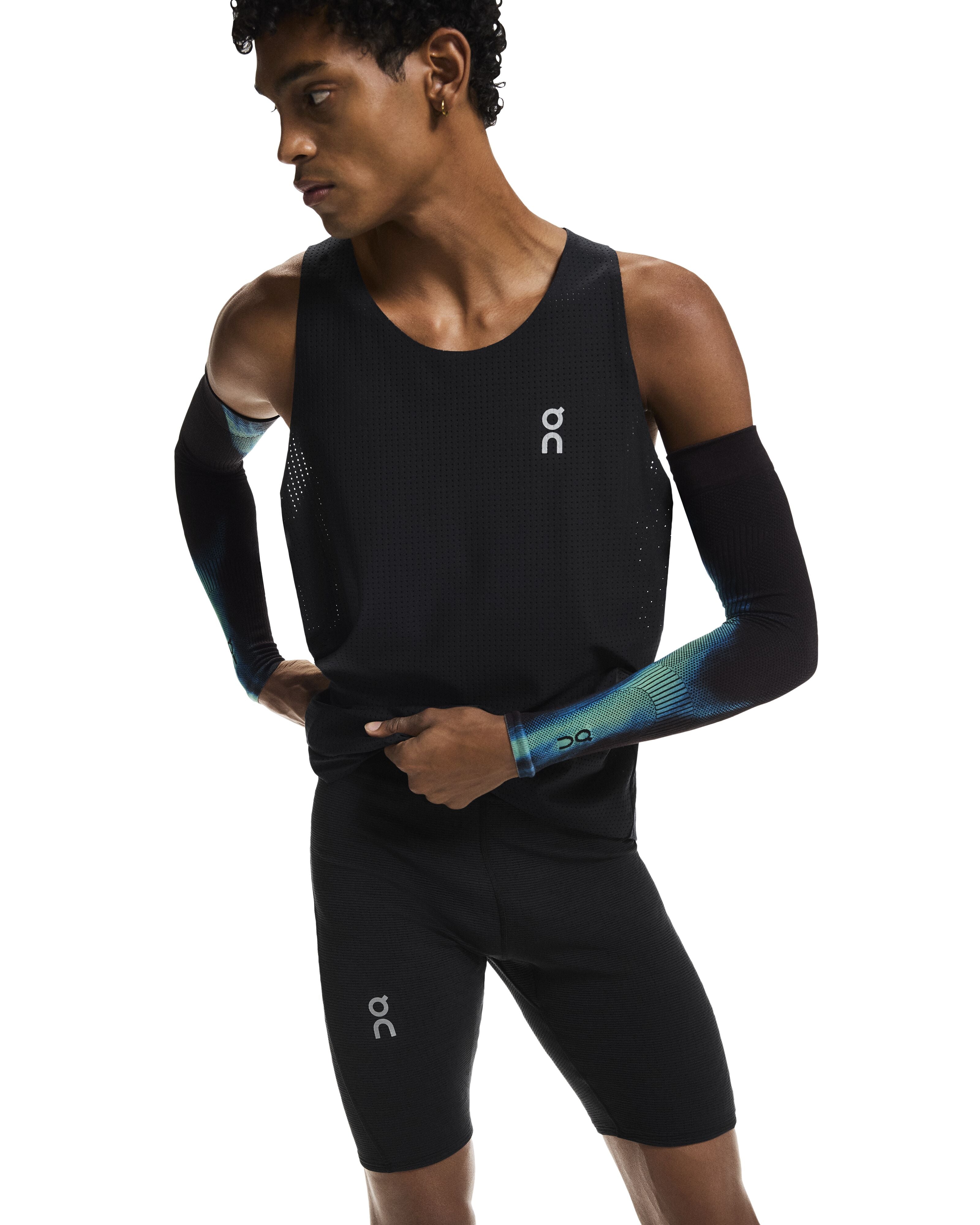 On Pace Tights Short Mens - Black - Frontrunner Colombo