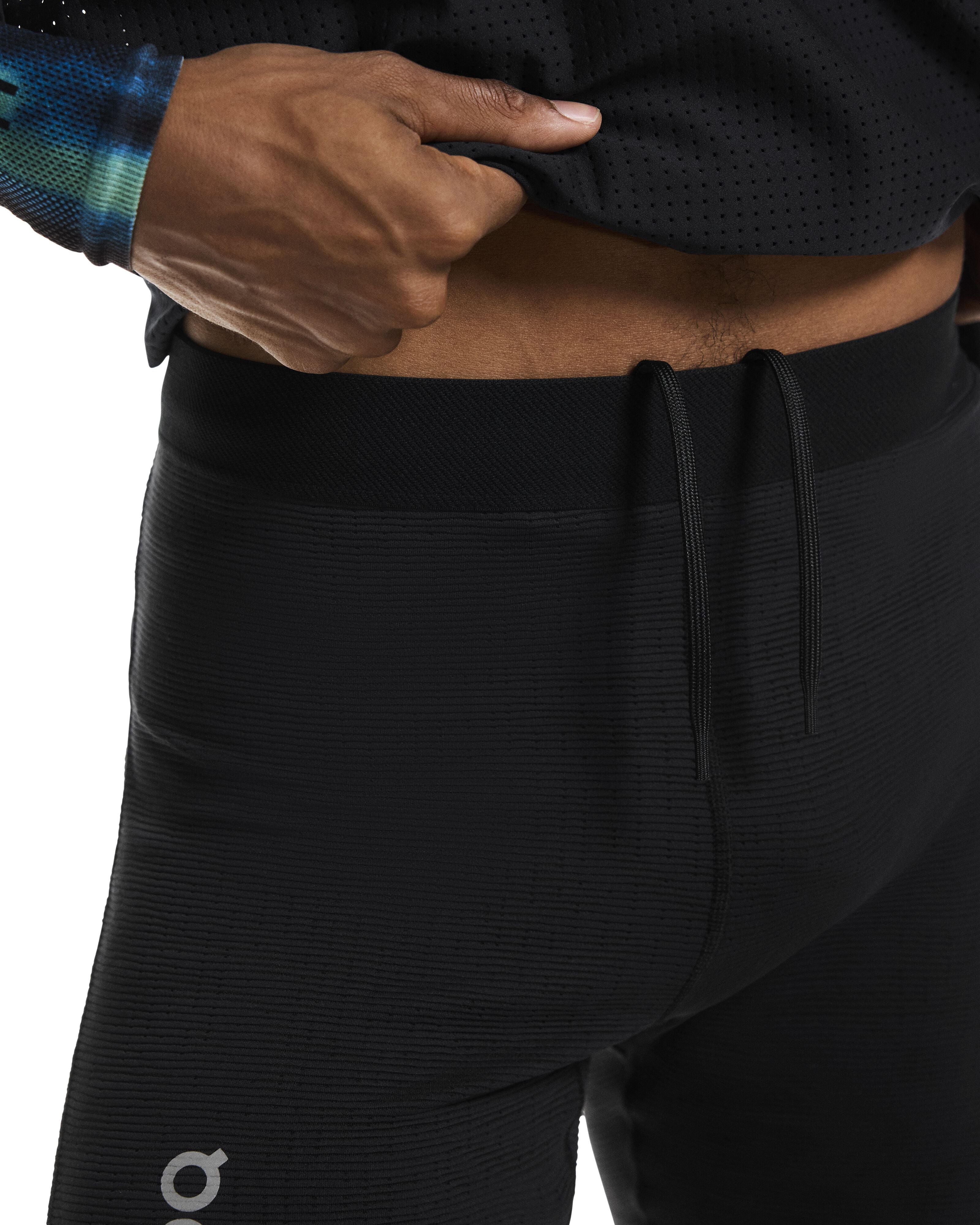 On Pace Tights Short Mens - Black - Frontrunner Colombo