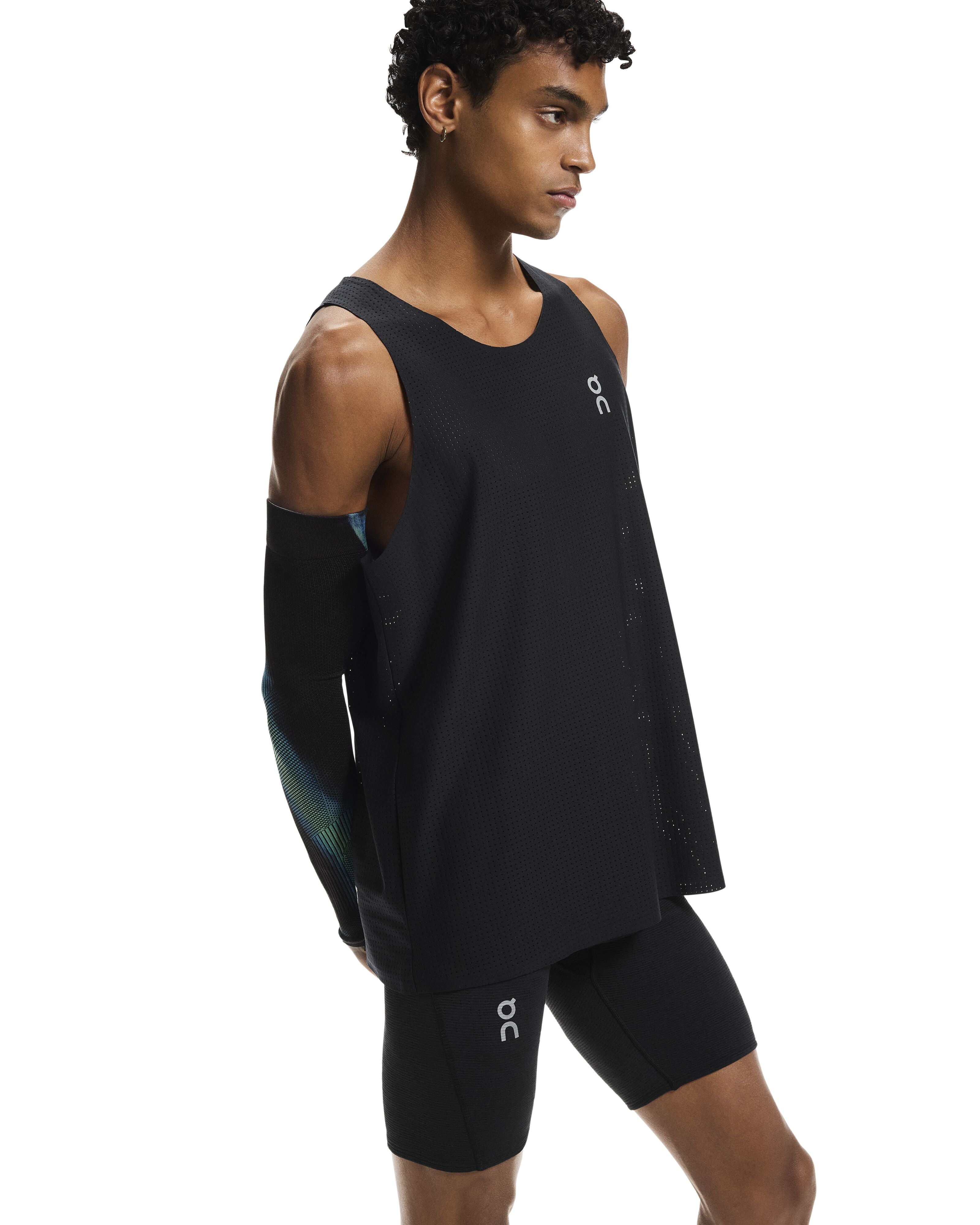 On Pace Tights Short Mens - Black - Frontrunner Colombo