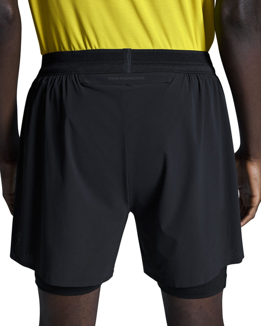 On 5" Performance 2/1 Shorts (Mens) Black - Frontrunner Colombo
