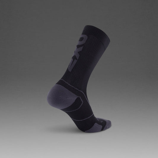 2XU Vectr Cushion Crew Black/Titanium Sock - Frontrunner Colombo