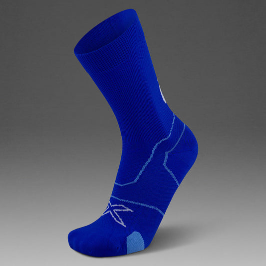 2XU Vectr Cushion Crew Surf/White Sock - Frontrunner Colombo
