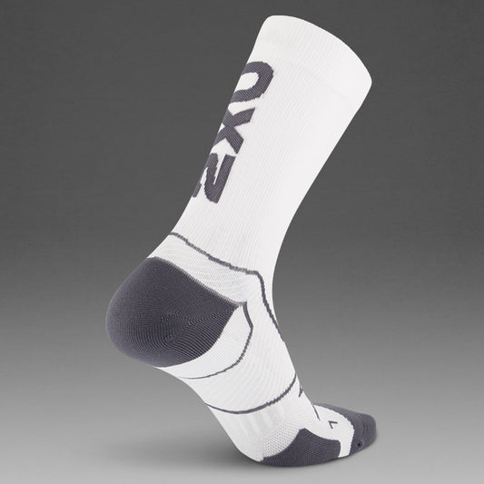 2XU Vectr Cushion Crew White/Grey Sock - Frontrunner Colombo