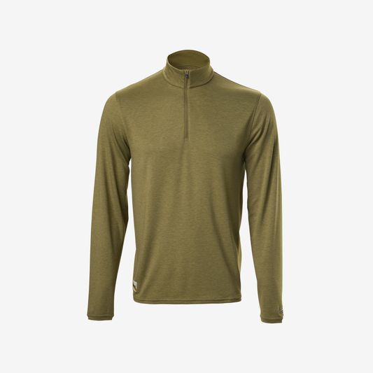 Tracksmith Session Quarter Zip Mens Aloe - Frontrunner Colombo