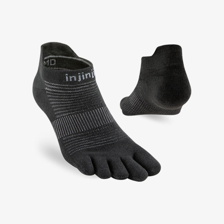 Injinji Performance Run Lightweight No-Show Black - Frontrunner Colombo