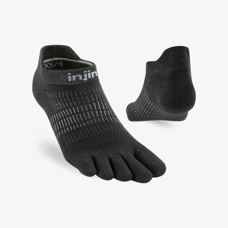 Ininji Womens Run Lightweight No-Show - Black - Frontrunner Colombo