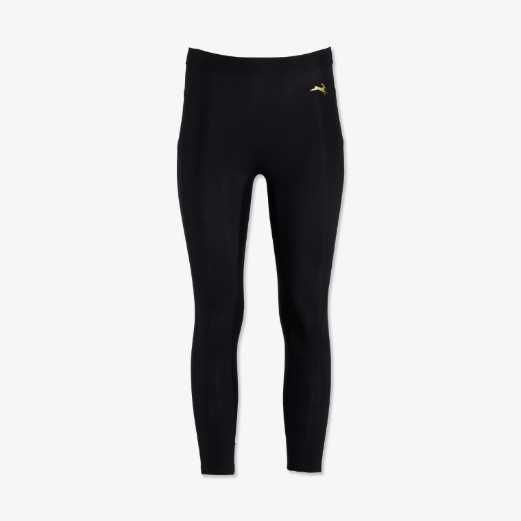 Tracksmith Turnover Crop Tights Womens - Black - Frontrunner Colombo