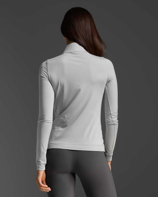 2XU Flex 1/2 Zip L/S Womens Harbour Mist/Harbour Mist Reflective - Frontrunner Colombo