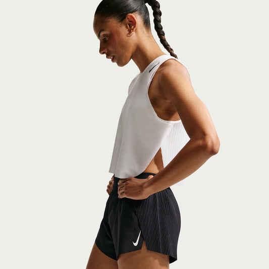 Nike AeroSwift Womens Mid-Rise 3" Running Shorts - Black - Frontrunner Colombo
