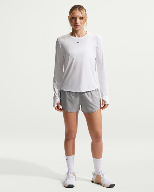 Nike One Classic Dri-Fit Long Sleeve Top Womens White - Frontrunner Colombo