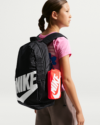 Nike Youth Elemental Backpack 20L Black Orange White