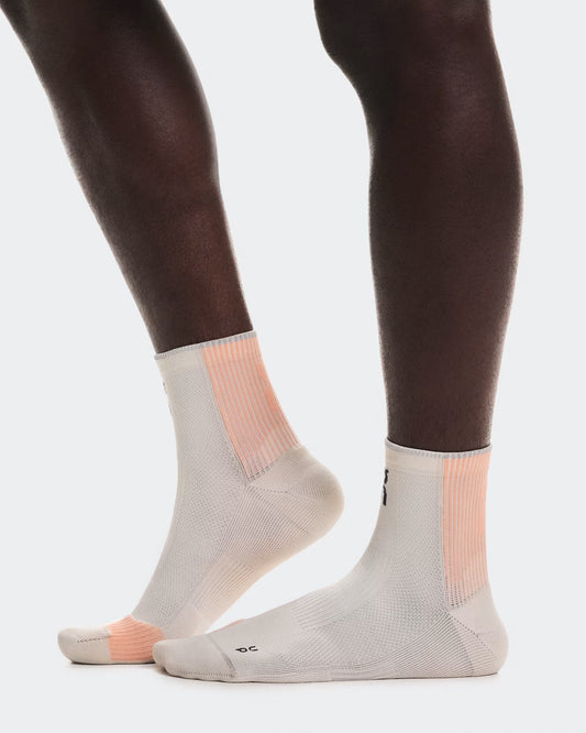 On Performance Run Sock Mid - Pearl/Sunstone - Frontrunner Colombo