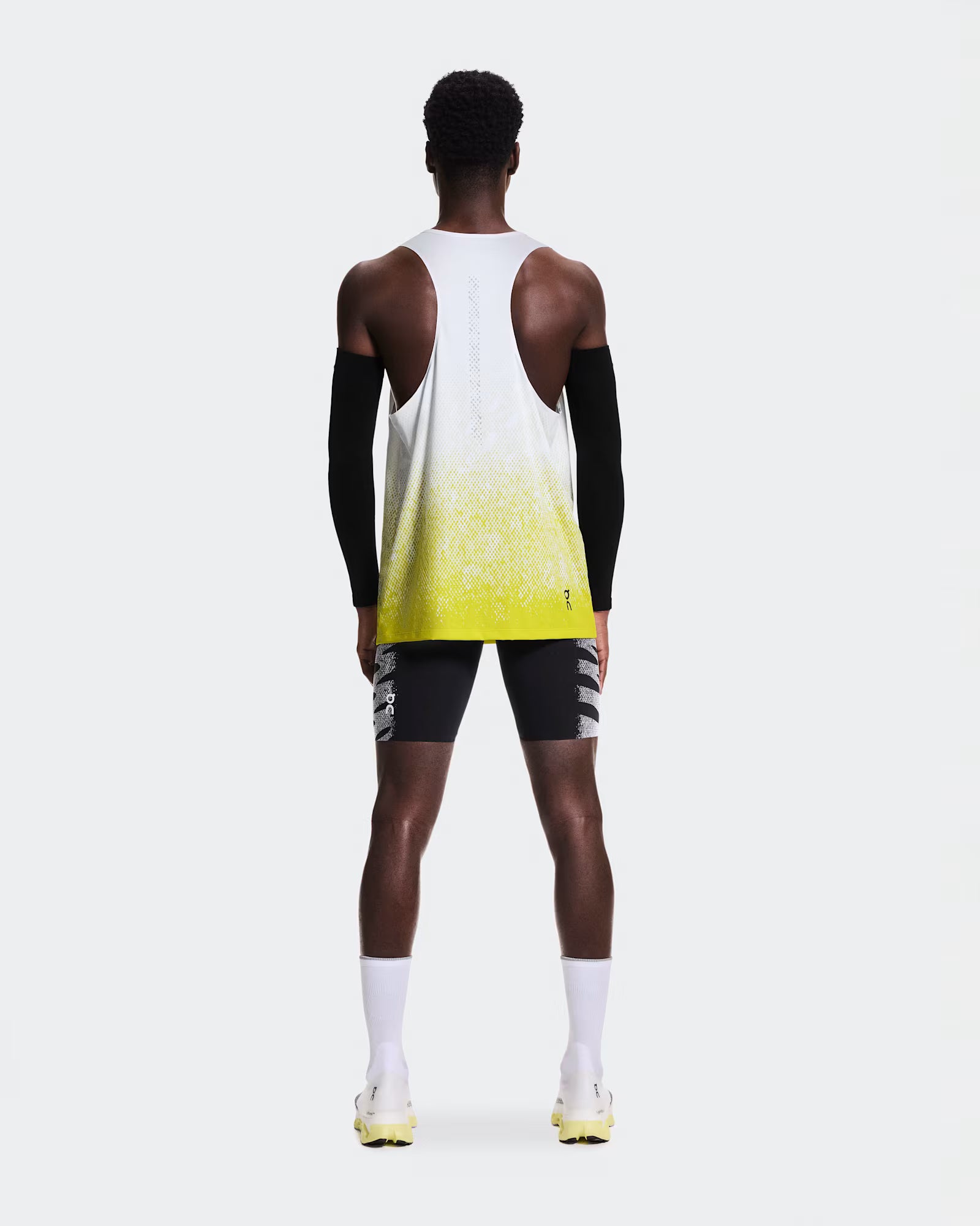 On Zero Singlet Mens White / Lime - Frontrunner Colombo