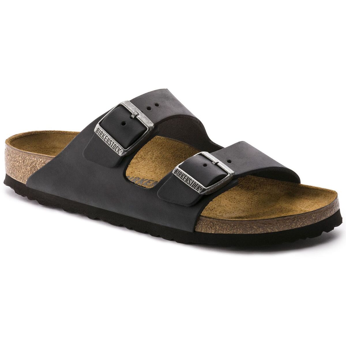 Birkenstock Arizona Oiled Leather (Regular) Black - Frontrunner Colombo