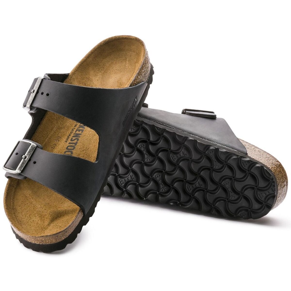 Birkenstock Arizona Oiled Leather (Regular) Black - Frontrunner Colombo