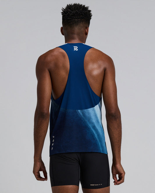 Bandit Specter™ Race Singlet (Mens) Undertow Ink/Blue Multi - Frontrunner Colombo