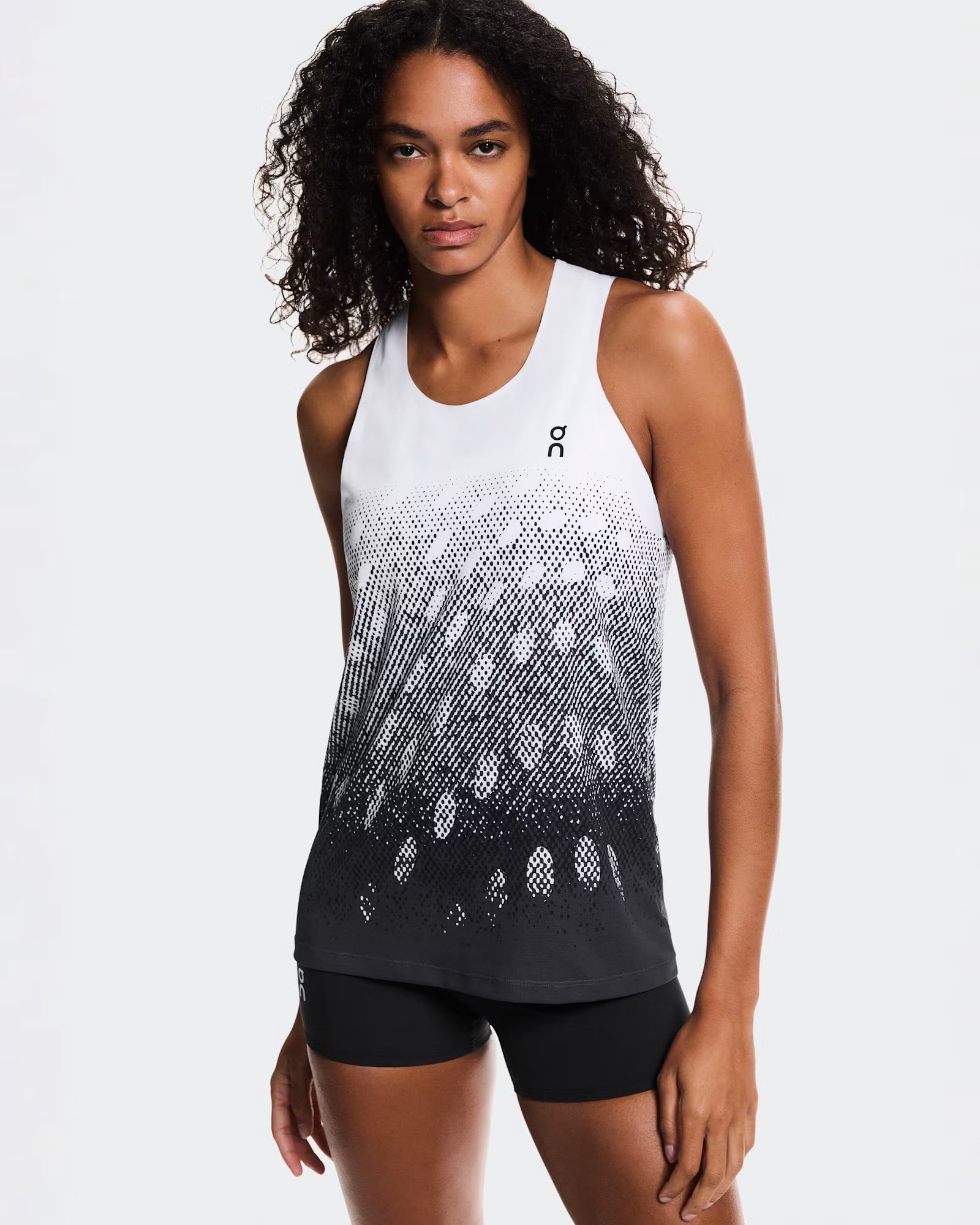 On Zero Singlet Womens White/ Iron - Frontrunner Colombo
