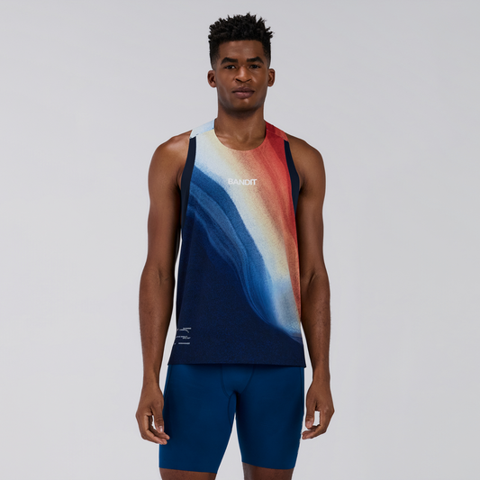 Bandit Specter™ Race Singlet (Mens) Thermal Field/Rusted Apricot - Frontrunner Colombo