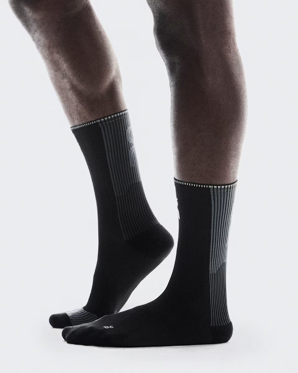 On Performance Run Sock High - Black/Eclipse