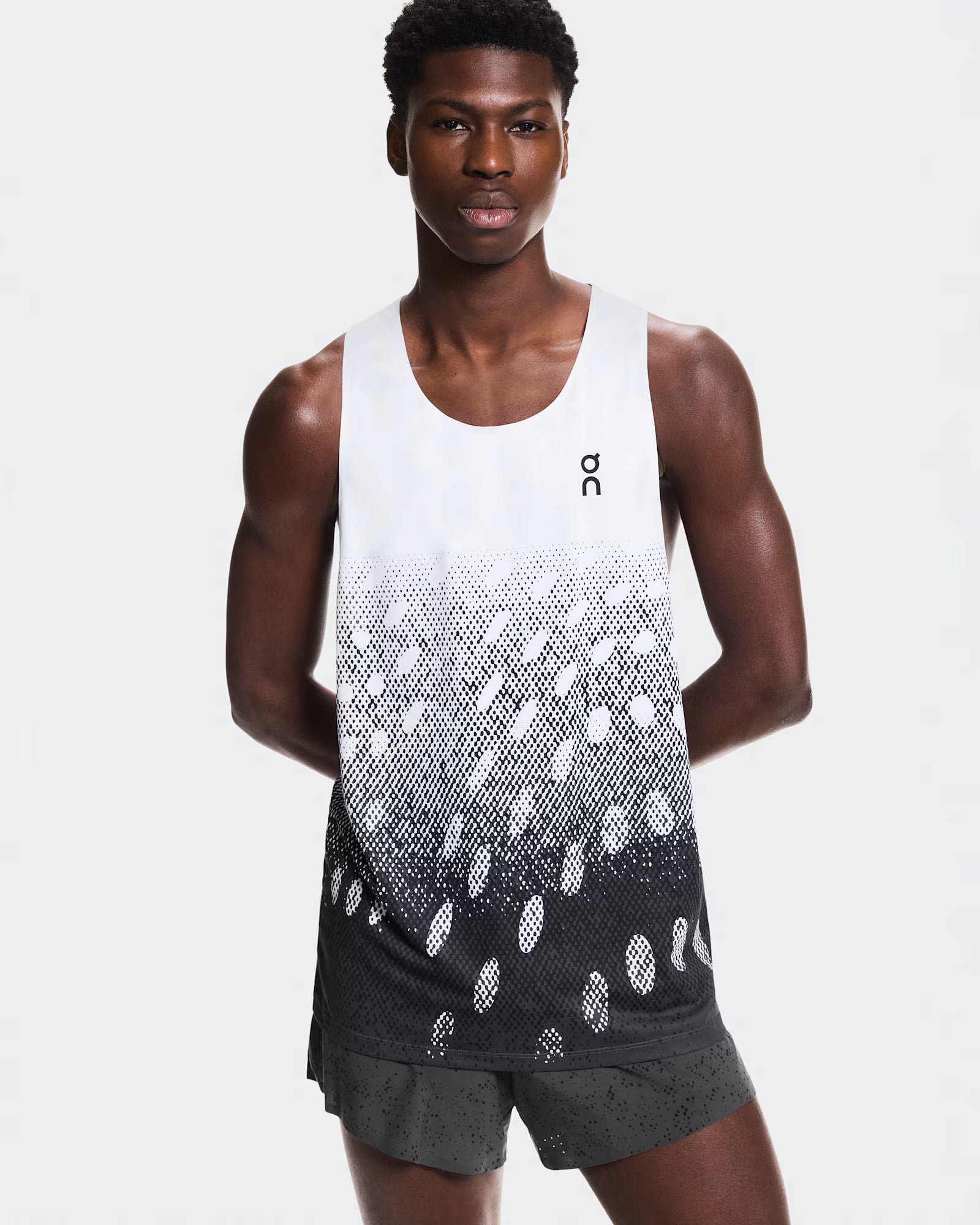 On Zero Singlet Mens White/ Iron - Frontrunner Colombo